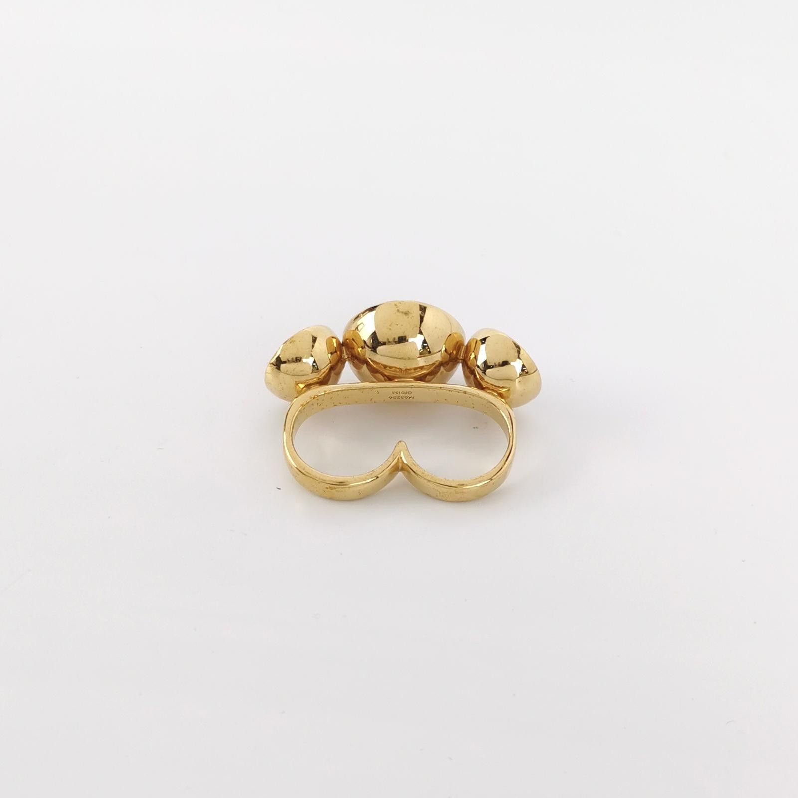Louis Vuitton Louis Vuitton (LV) Crystal inlaid letter engraved ring size Size ONE SIZE - 3 Thumbnail