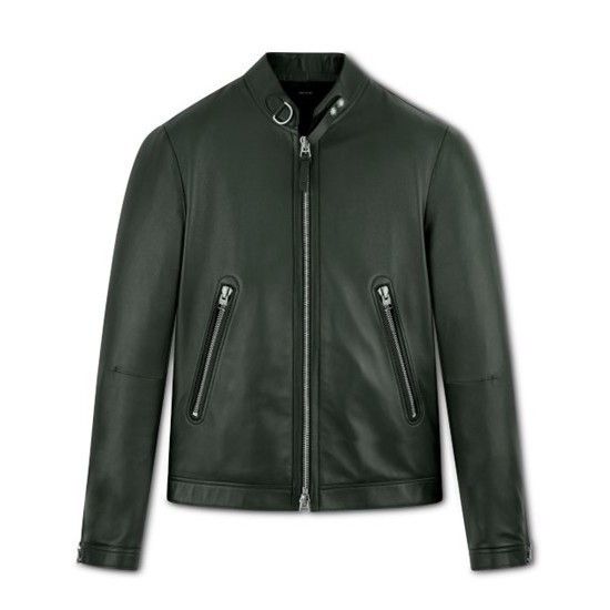 Tom Ford o1sndg1125 Leather Jacket in Green Size US M / EU 48-50 / 2 - 1 Thumbnail