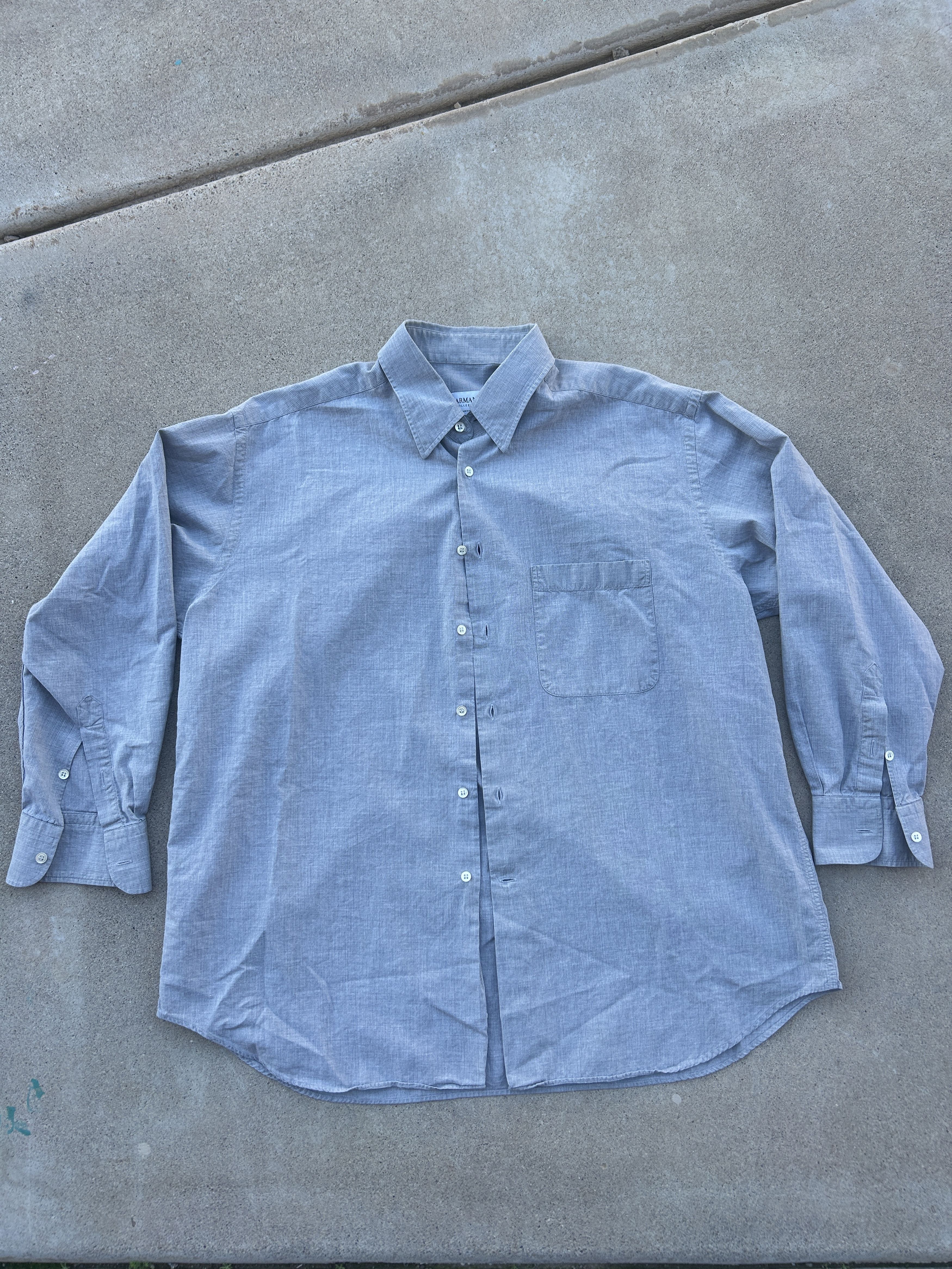 Armani Exchange Vintage y2k Modern Armani Exchange Long Sleeve Casual Dress Size US L / EU 52-54 / 3 - 1 Thumbnail