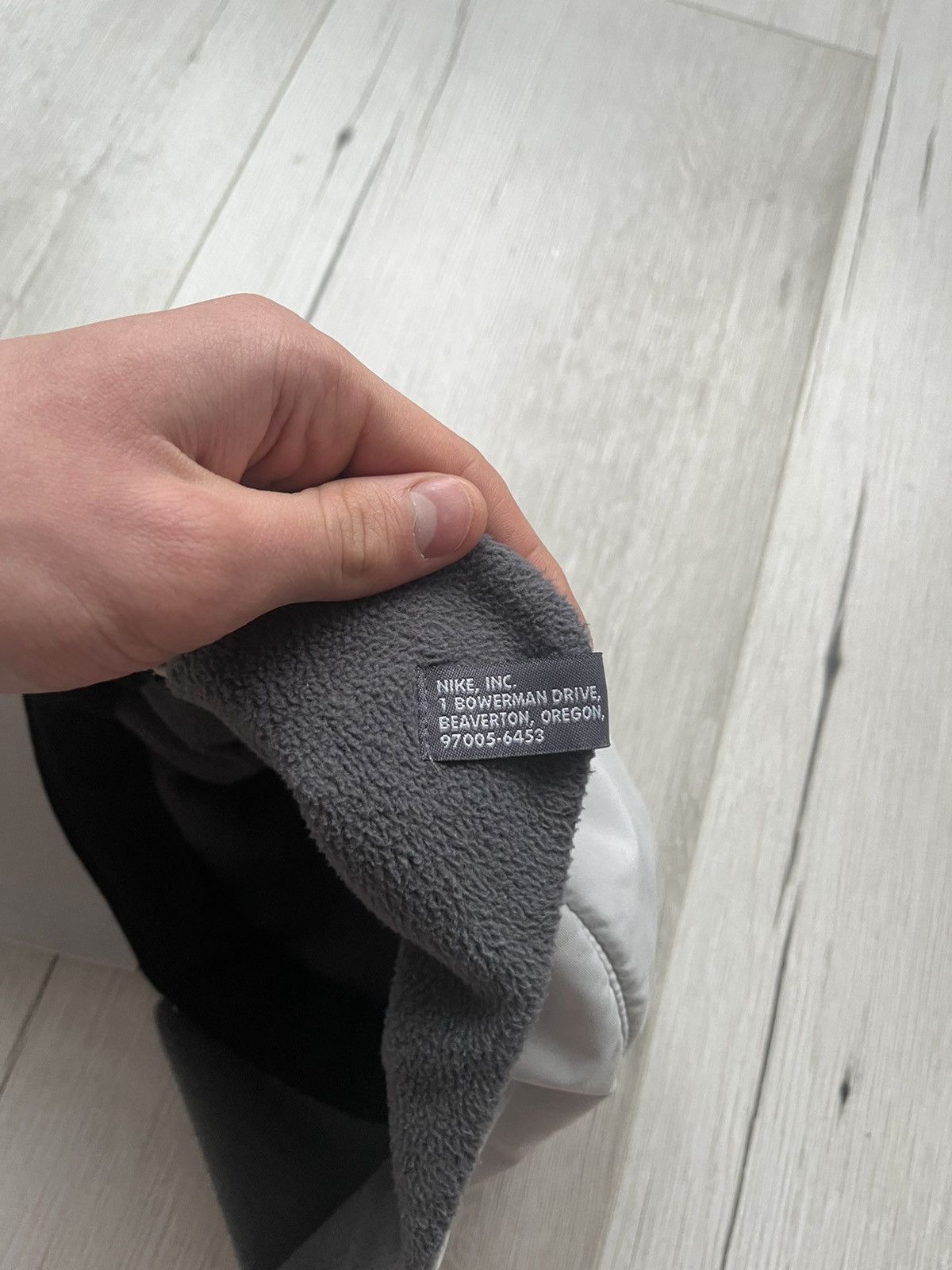 Nike × Vintage RARE 90s Vintage Nike Grey Fleece Hat Cap With Ear Flaps Size ONE SIZE - 7 Thumbnail