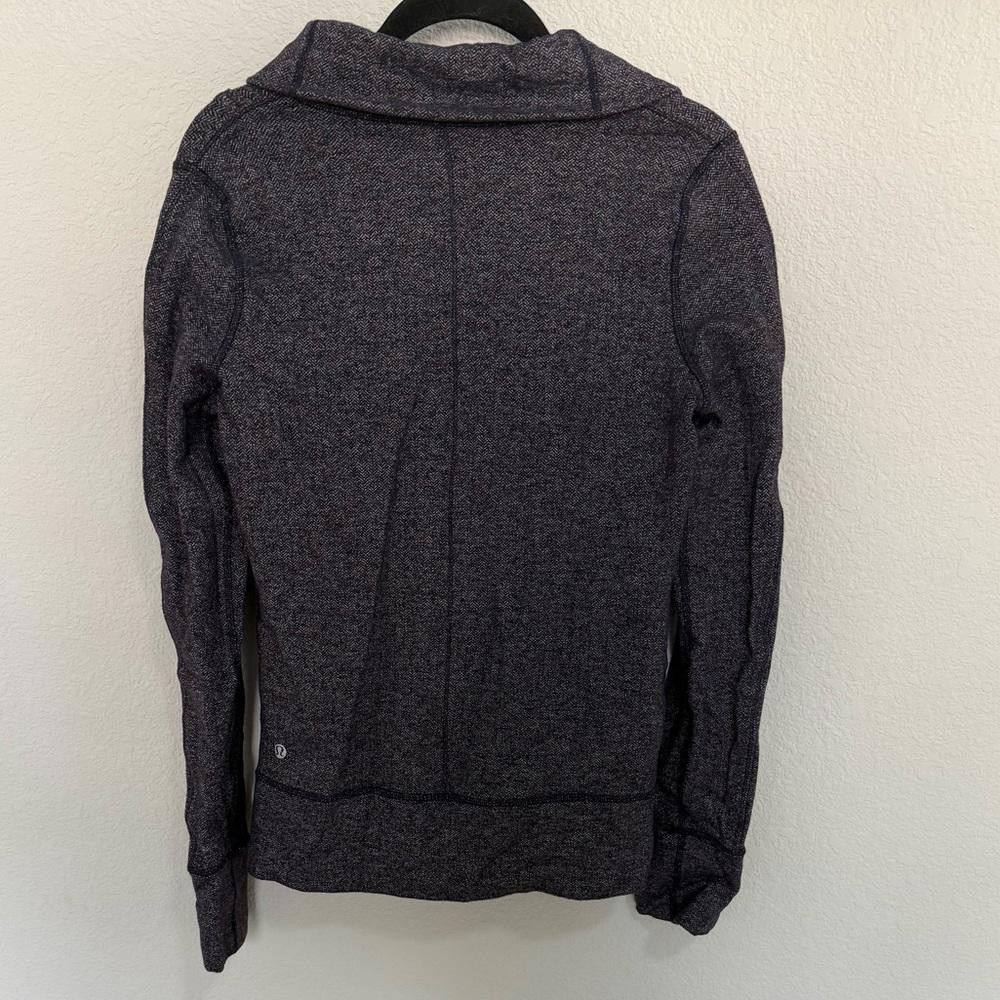 Lululemon Lululemon Daily Yoga Jacket Black Swan / Herringbone Zip 8 Size M / US 6-8 / IT 42-44 - 8 Thumbnail