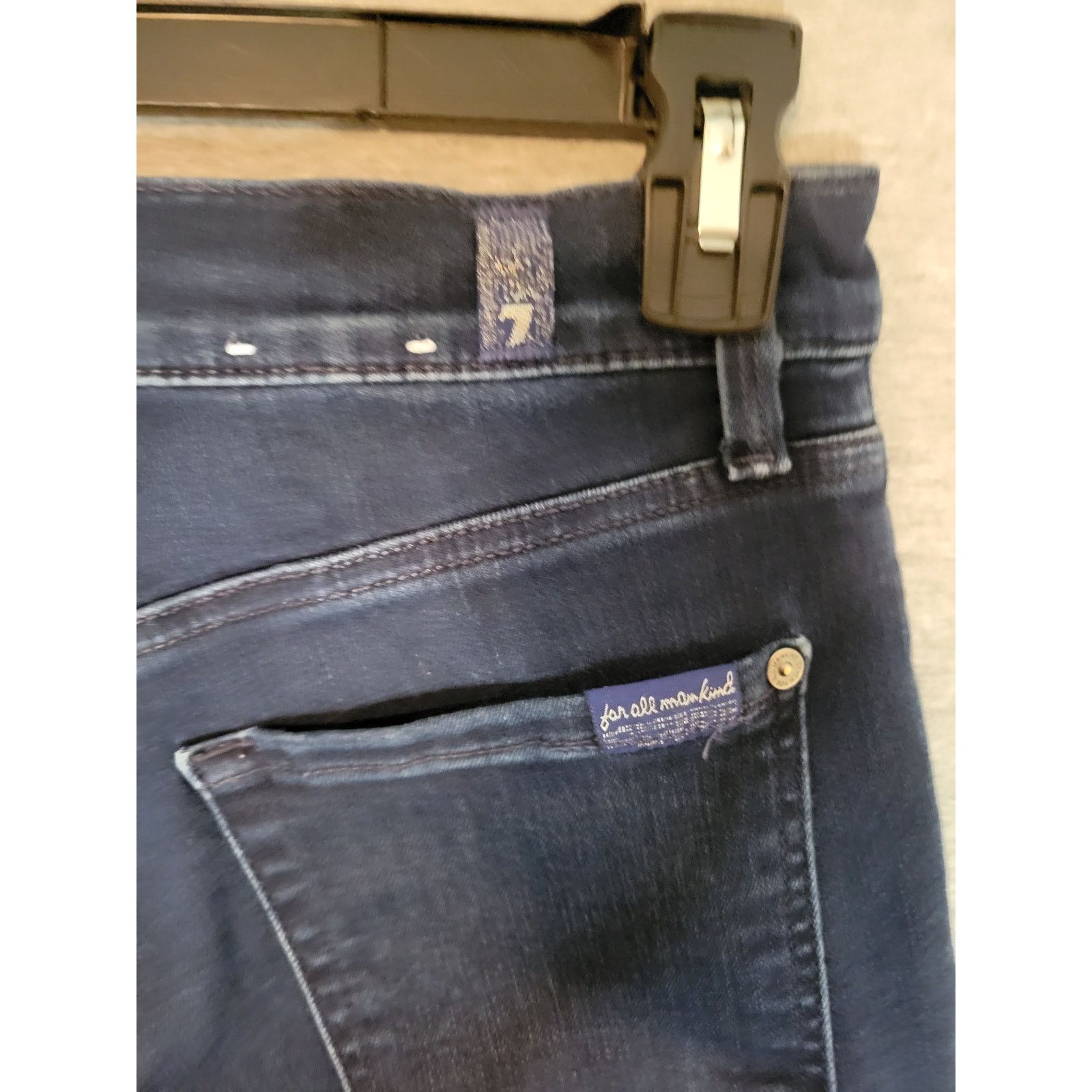 7 For All Mankind 7 For All Mankind High Waist Ankle Skinny Denim Jeans Size 28" / US 6 / IT 42 - 4 Thumbnail