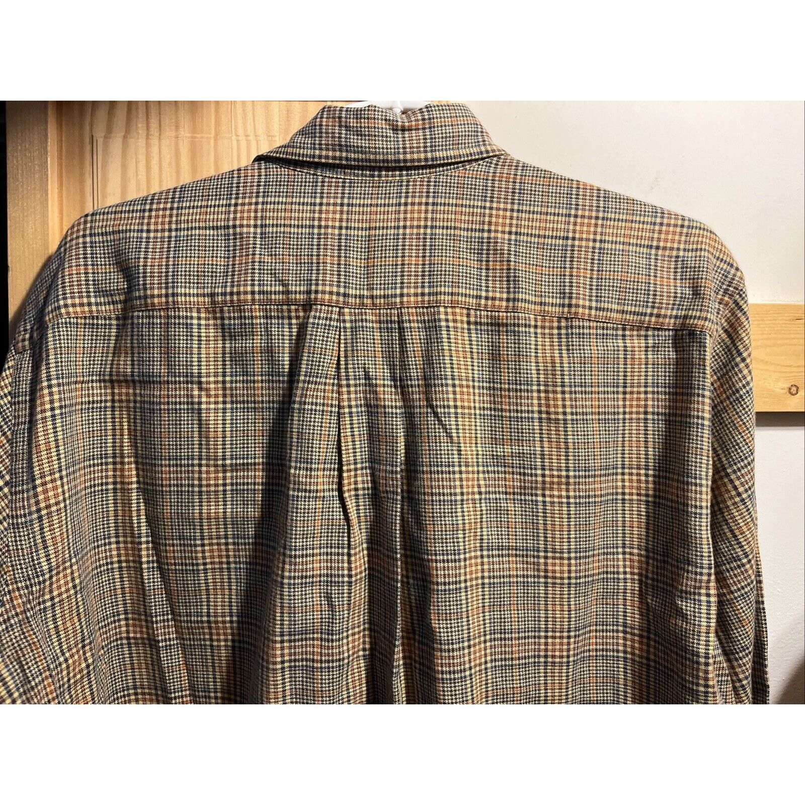 Viyella VTG Wool Cotton Blend Shirt Mens L Multicolor Plaid