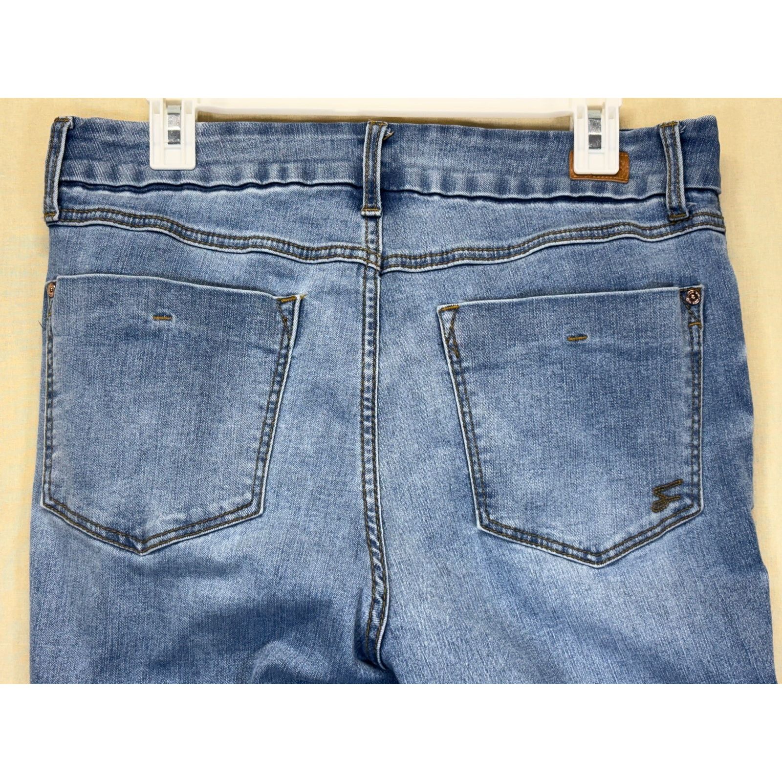 7 For All Mankind Seven7 Womens 24W High Rise Slim Bootcut Jeans Light Wash Size 34" / US 12 / IT 48 - 10 Thumbnail