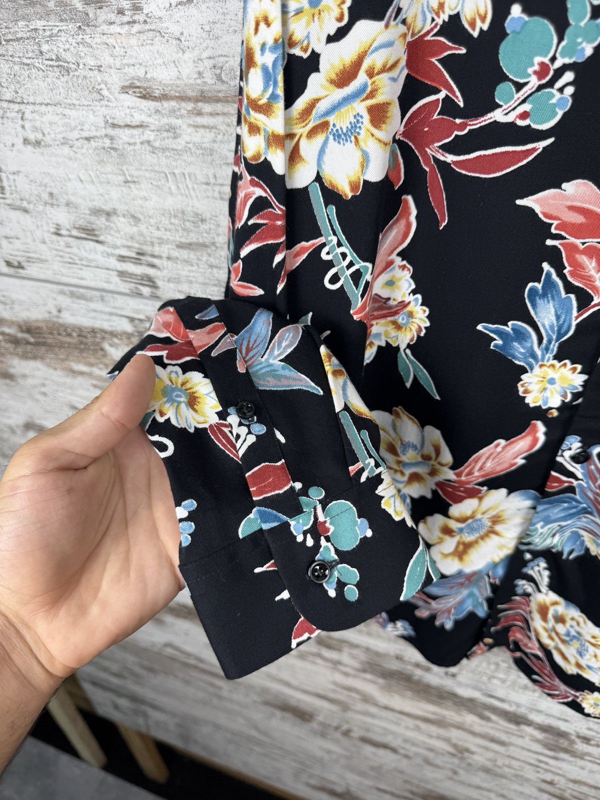 Reiss Mens Vintage Reiss Hawaiian shirts button up luxury crazy Size US L / EU 52-54 / 3 - 6 Thumbnail