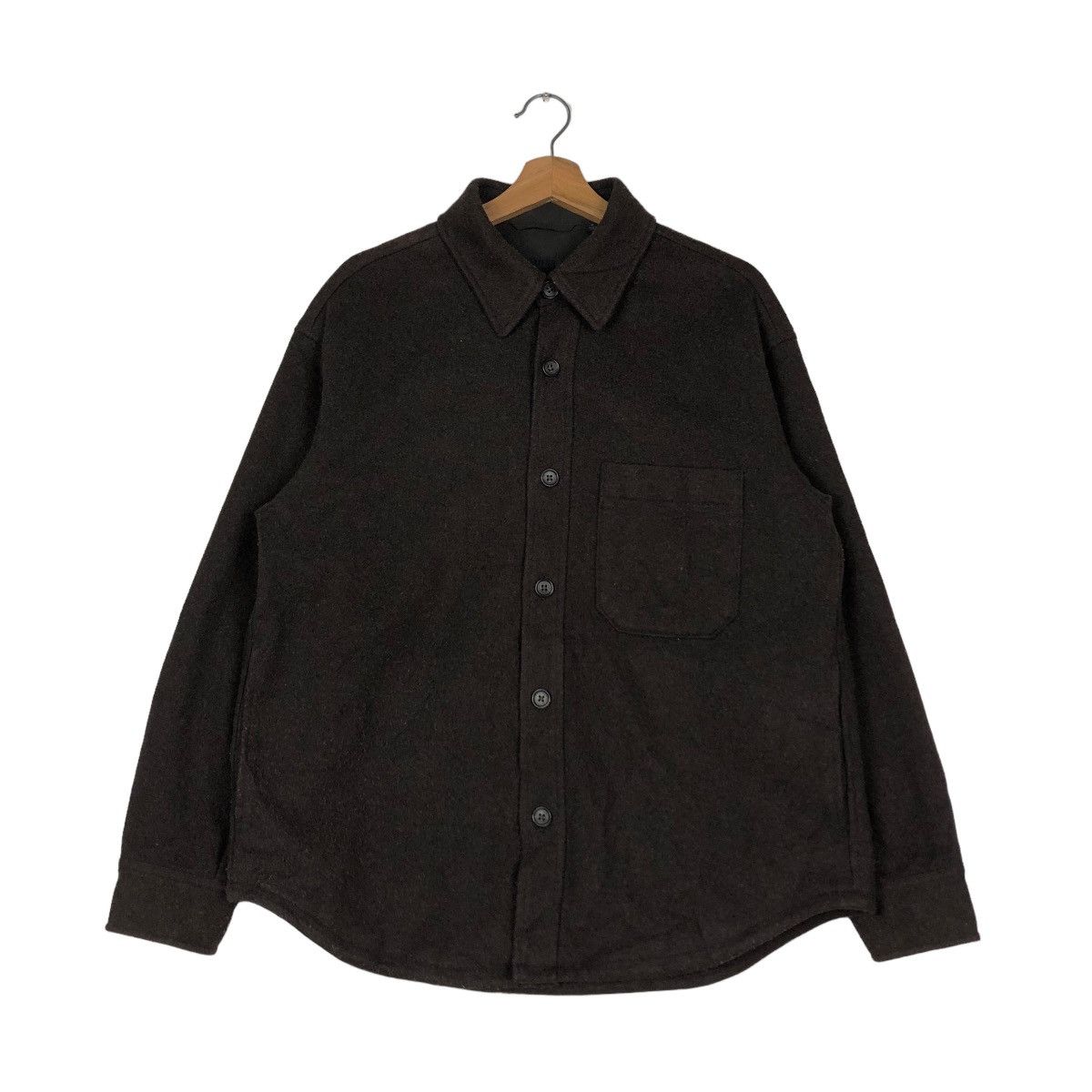 Japanese Brand 📌VINTAGE WOOL CHORE JACKET UNIQLO JAPAN ISSEY MIYAKE Size US M / EU 48-50 / 2 - 2 Thumbnail
