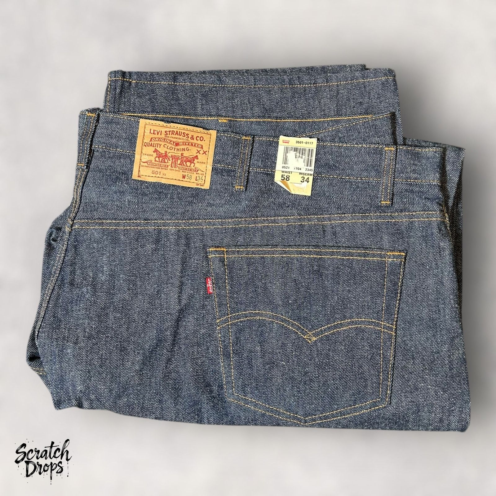 Levi's Vintage Levi’s 501xx Shrink-to-Fit Jeans USA W58 L34 501 NWT Size US 42 / EU 58 - 1 Thumbnail