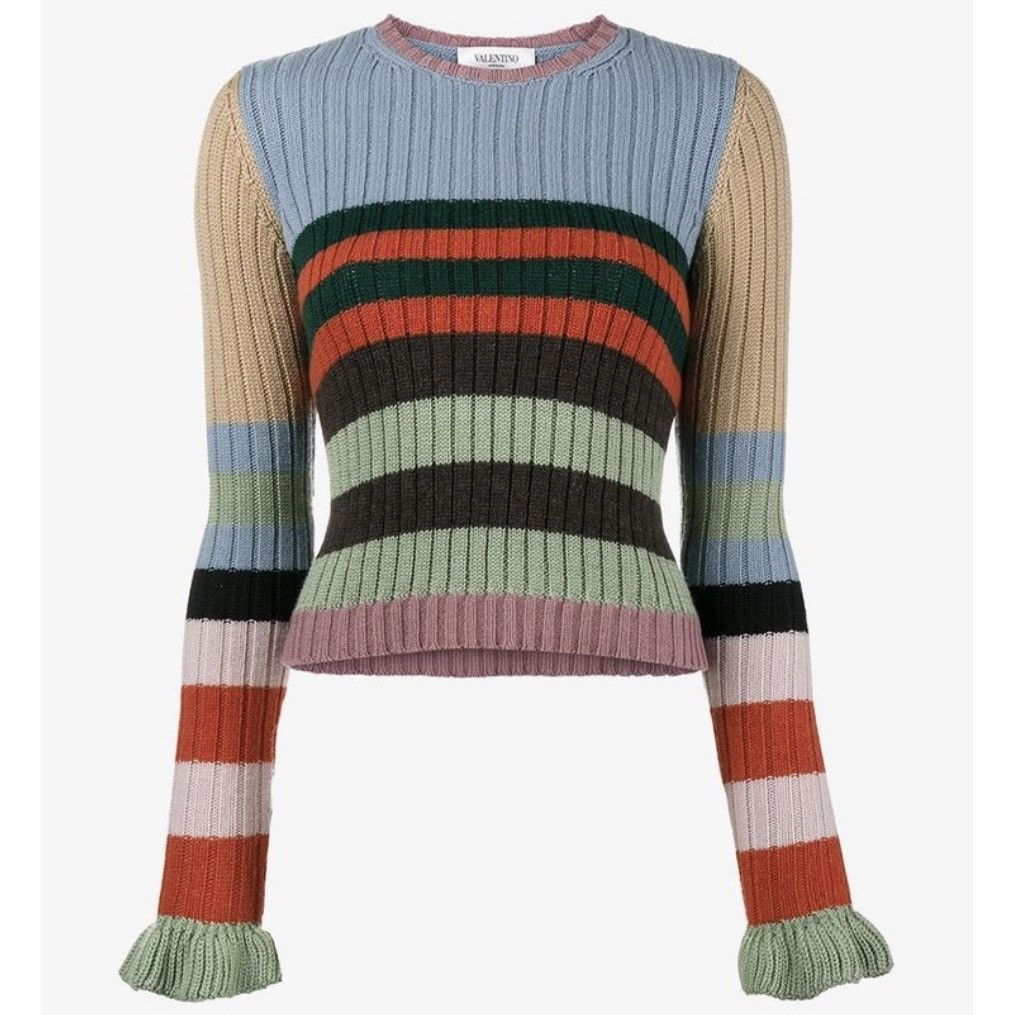 Valentino Valentino wool cashmere knit sweater Size S / US 4 / IT 40 - 1 Thumbnail
