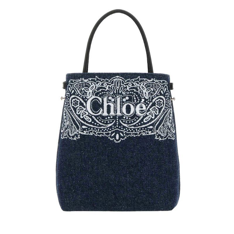Chloe o1loc1c0425 Size: OS / Sense Micro Tote Bag in Denim Size ONE SIZE - 1 Thumbnail
