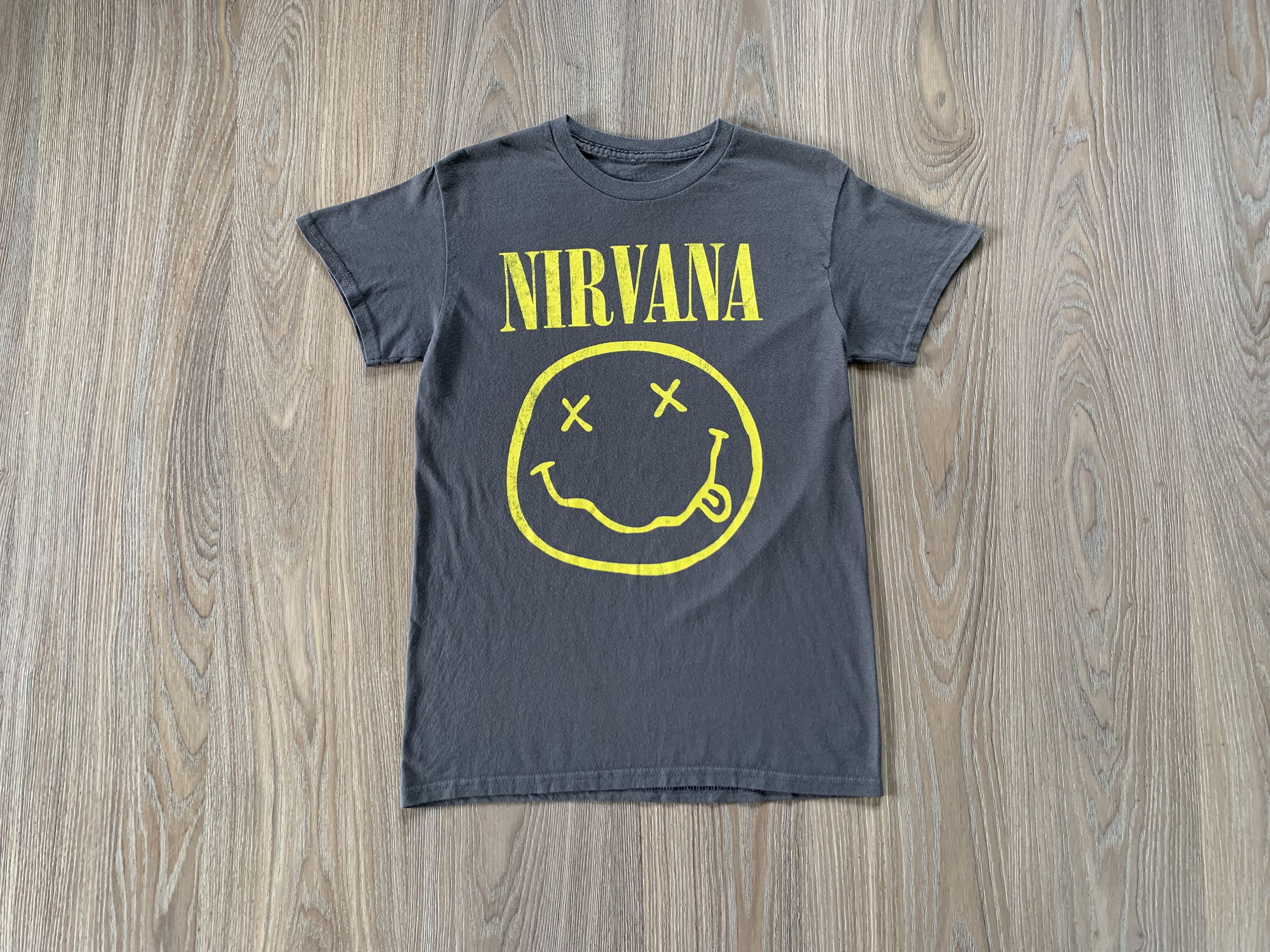 Nirvana Logo Cotton Printed T Shirt