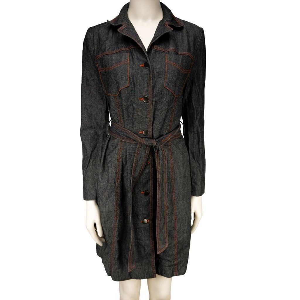 Holt Renfrew HOLT RENFREW Denim Gray Jeans Jacket button-down Size 2 Size XS / US 0-2 / IT 36-38 - 4 Thumbnail