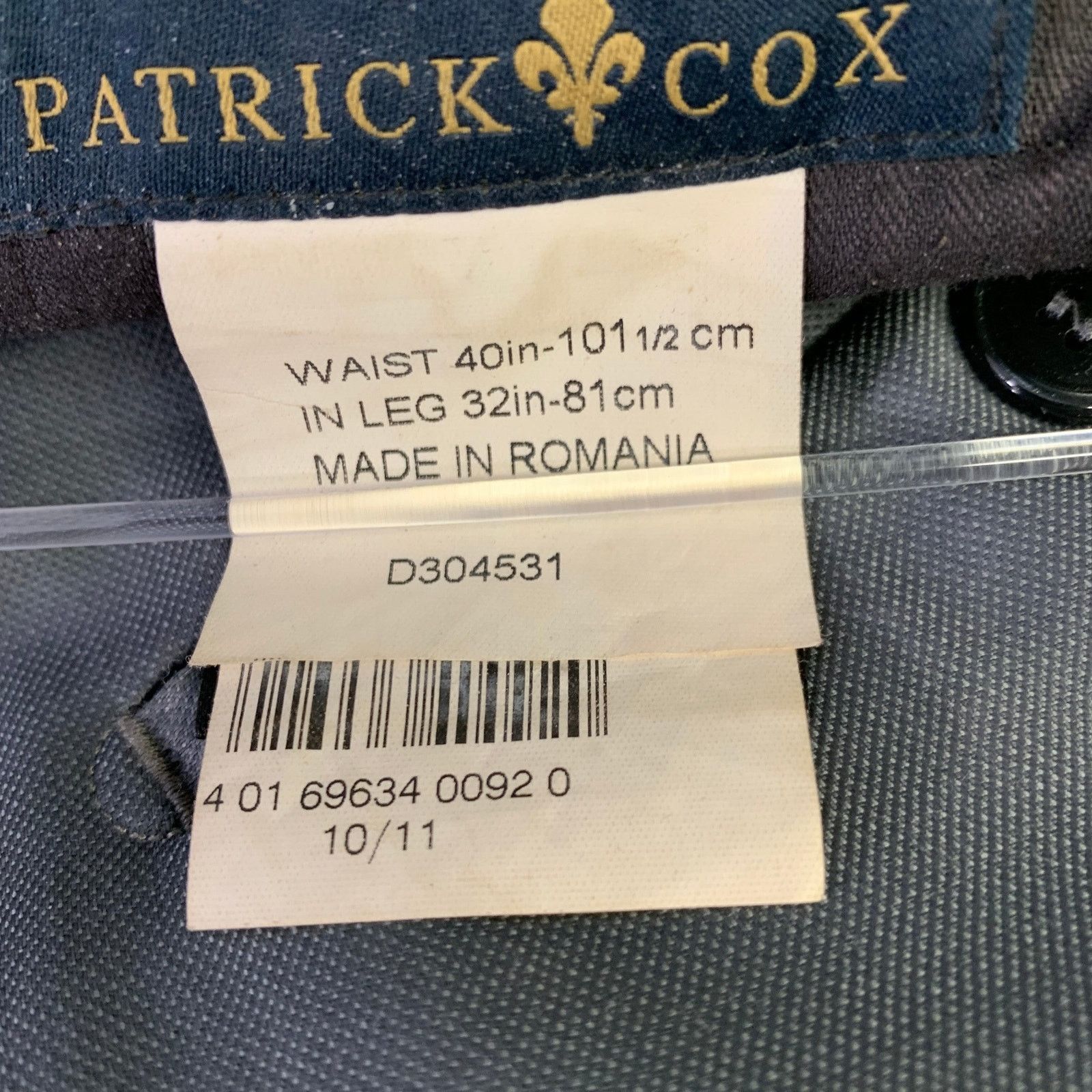 Patrick Cox PATRICK COX Size 40 Grey Wool Flat Front Dress Pants Size US 40 / EU 56 - 6 Thumbnail