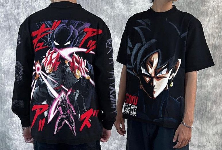 Anime × Japanese Brand Modern Dragon Ball Super : Black Goku Tee By Skaars Size US XL / EU 56 / 4 - 3 Thumbnail