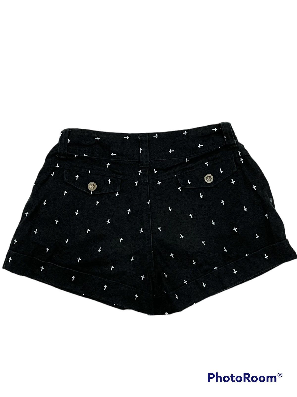 Japanese Brand COLZA vintage cross shorts ➕🖤 Size 27" / US 4 / IT 40 - 2 Thumbnail