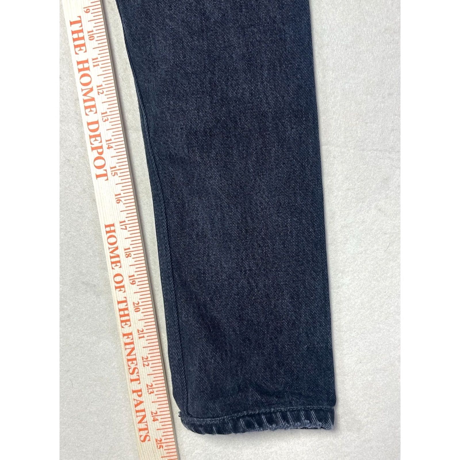 Levi's VINTAGE Levi's 501 Jeans Women Black Denim Premium Button Fly Regular Size 24 USA Made Straight Size 42" / US 20 - 6 Thumbnail