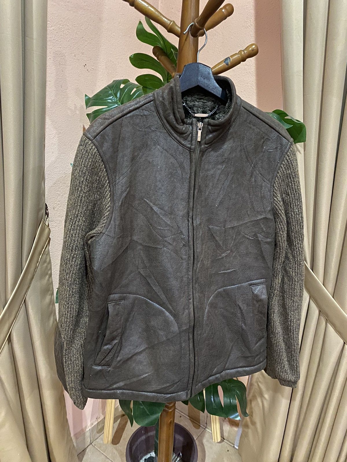 Vintage VINTAGE GAGAM SEUNGJE SUEDE AND KNIT JACKET Size US M / EU 48-50 / 2 - 13 Thumbnail