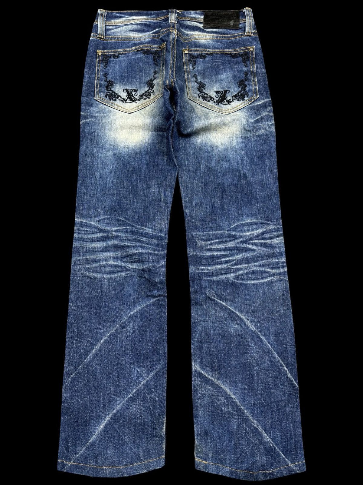 Japanese Brand Xfrm Japan Punk Skull Street Denim F744 Size US 28 / EU 44 - 2 Thumbnail