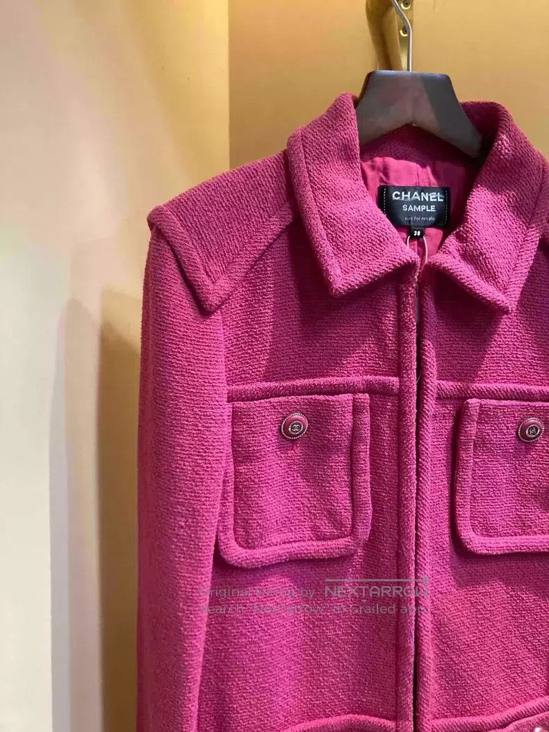 Chanel Chanel 20c station lipstick powder tweed four-pocket jacke Size XS / US 0-2 / IT 36-38 - 2 Thumbnail