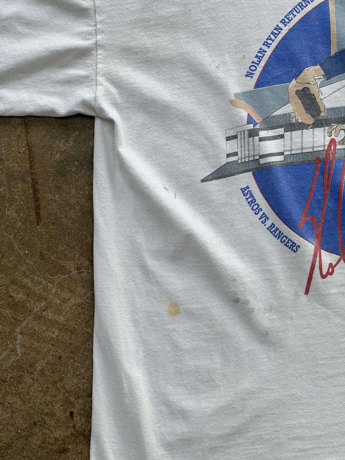 MLB Vintage 1993 Rangers Astrodome Nolan Ryan Salem Tee XL Size US XL / EU 56 / 4 - 5 Thumbnail