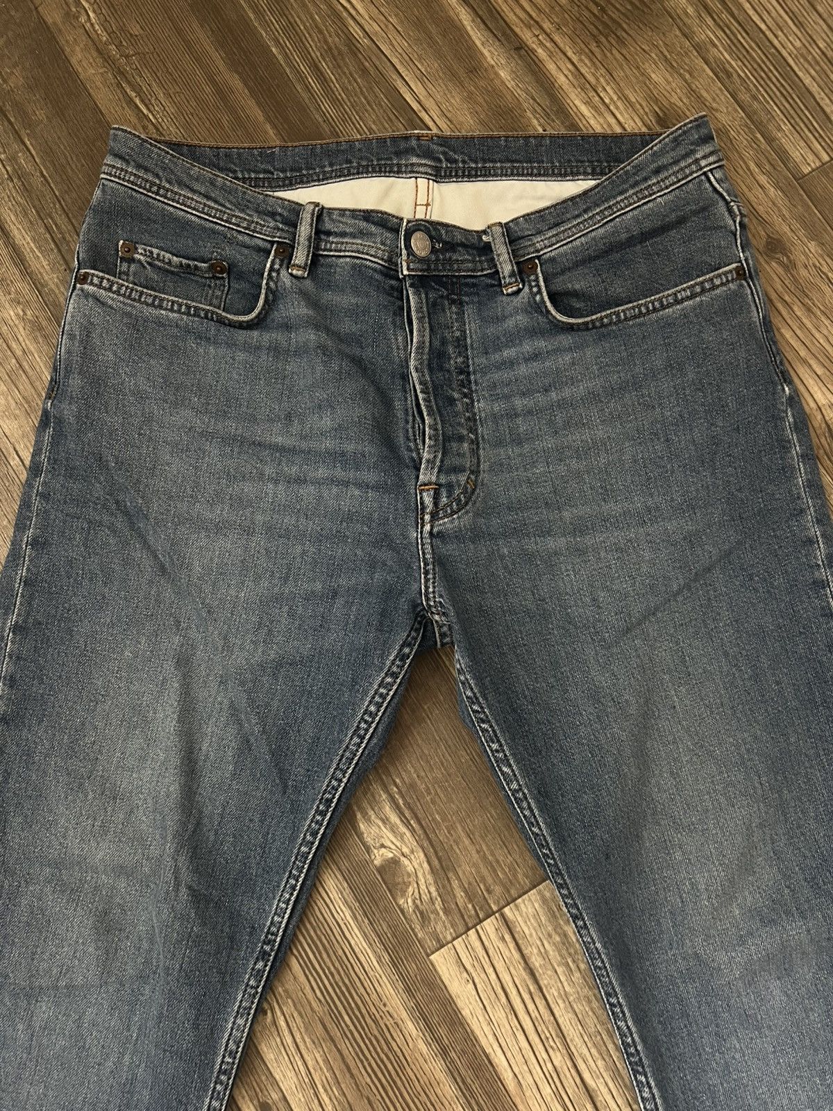 Acne Studios Acne Studios River Mid Blue Jeans Size US 32 / EU 48 - 2 Thumbnail