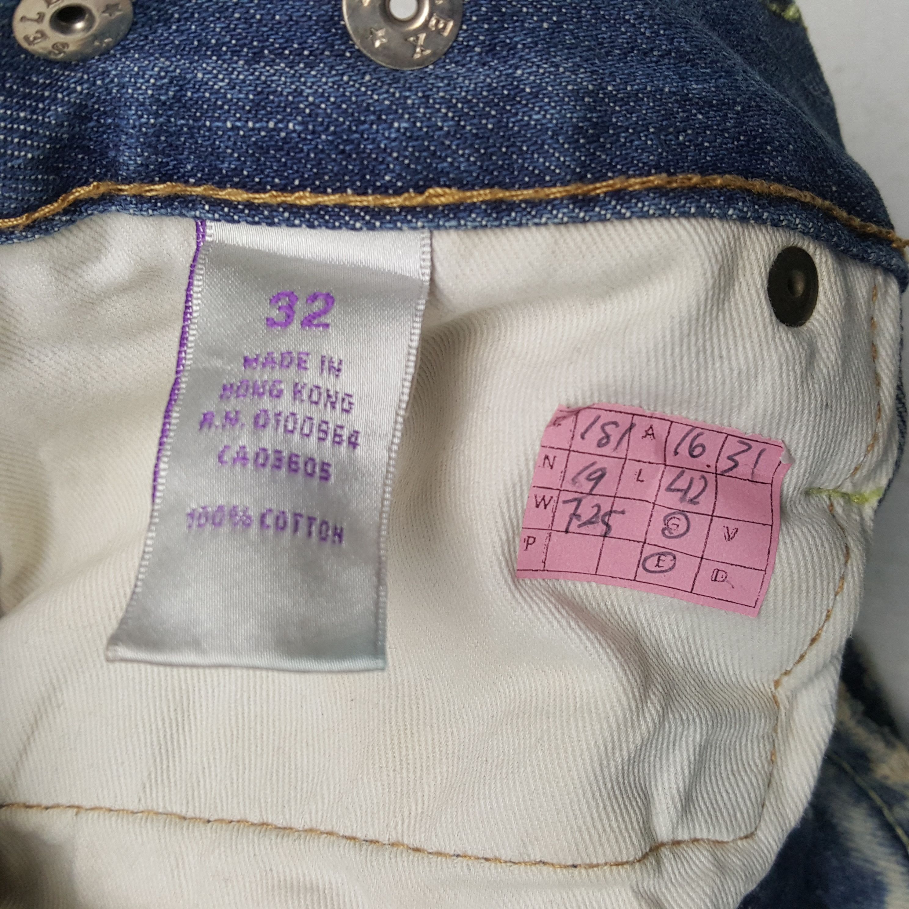 Prps × Vintage PRPS Fashion Designer Style Streetwear Jeans Size US 32 / EU 48 - 13 Thumbnail