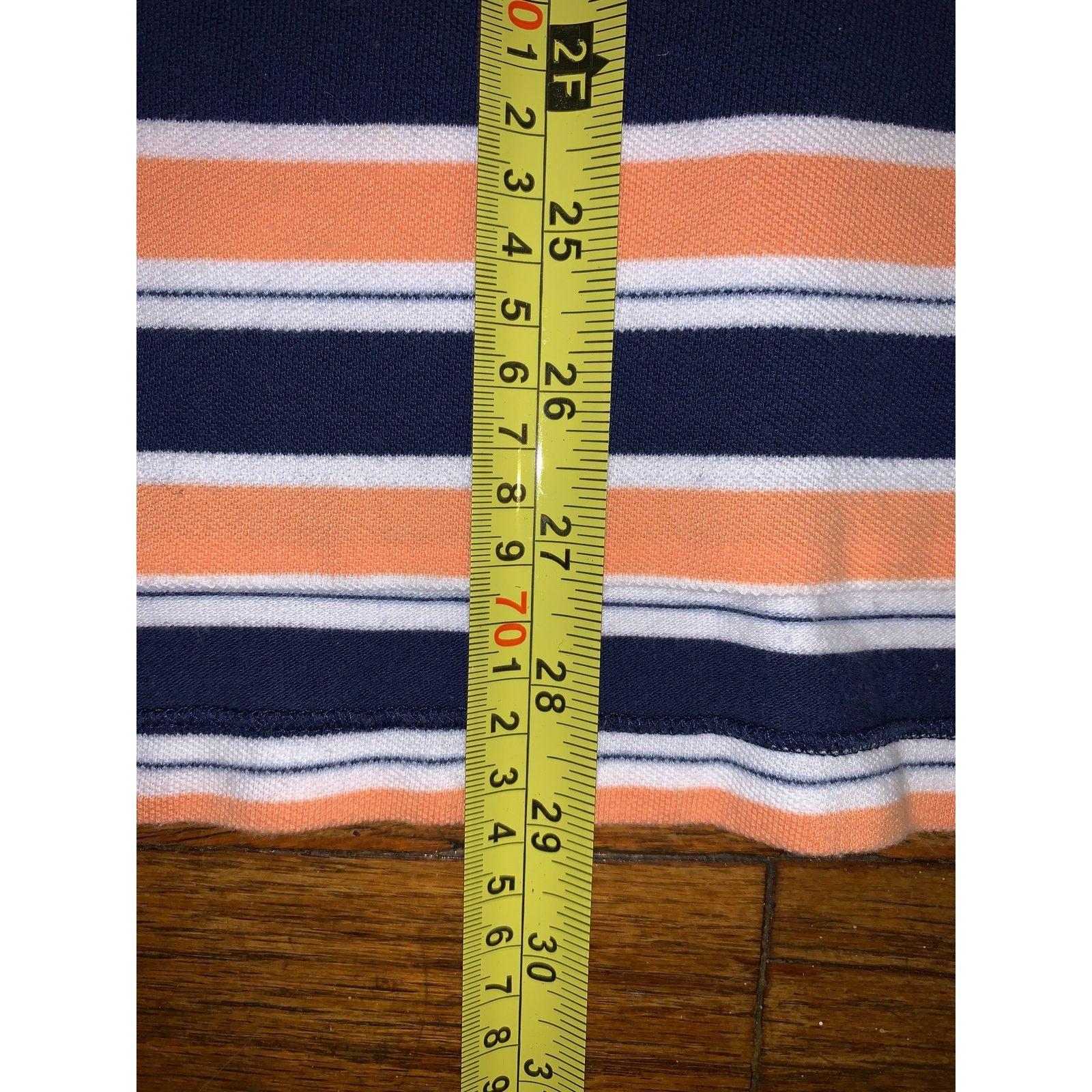 Polo Ralph Lauren × Vintage Polo Ralph Lauren Striped Polo Shirt XL Navy Orange White Size US XL / EU 56 / 4 - 7 Thumbnail