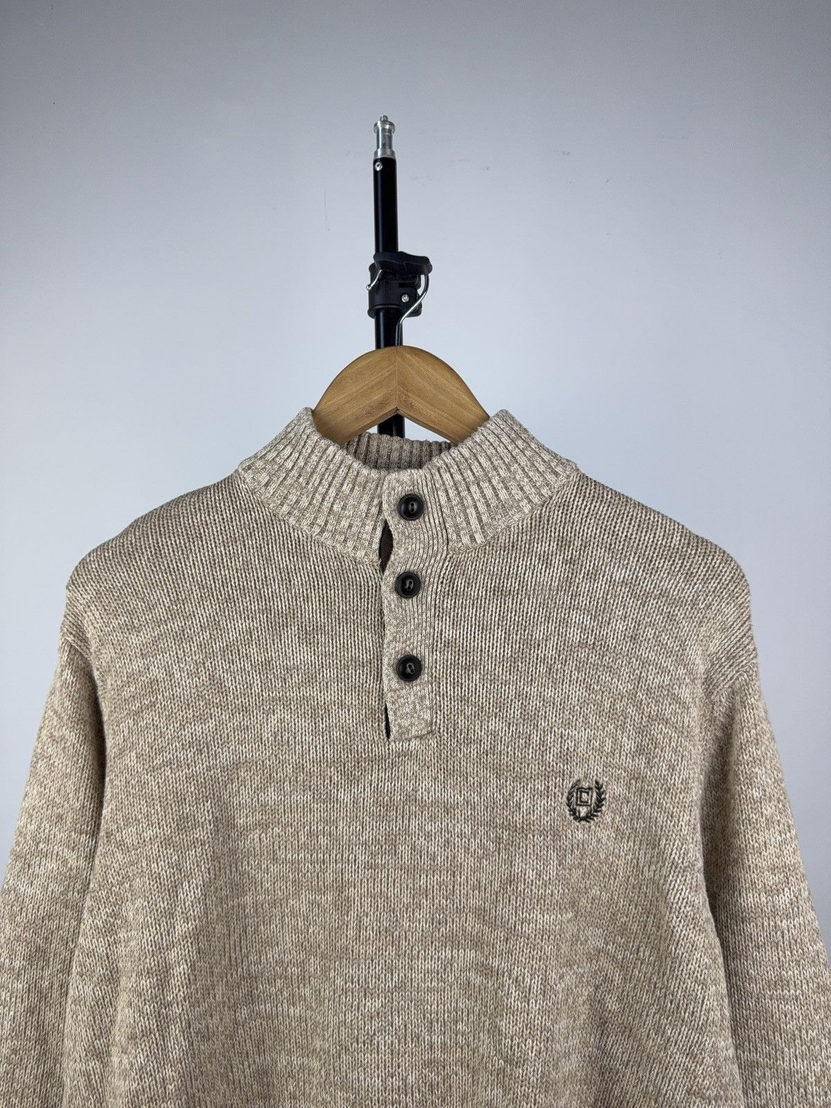 Chaps Vintage 00s Polo Ralph CHAPS 100% Cotton Knit Sweater Size US L / EU 52-54 / 3 - 2 Thumbnail