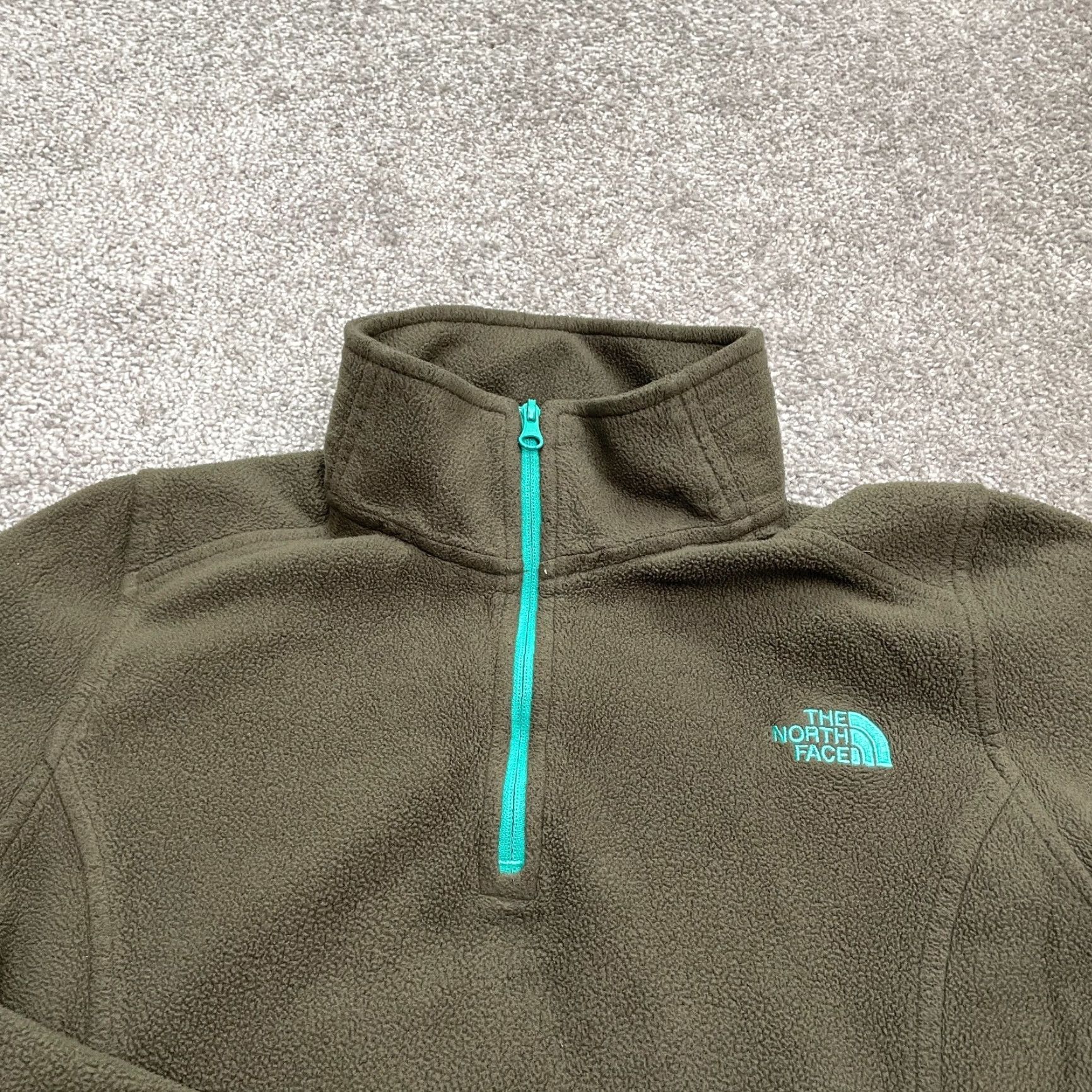 The North Face The North Face Glacier Jacket Womens S Green Fleece 1/4 Zip Outdoor Hiking Breathable Regular Solid Fall Winter Spring Size S / US 4 / IT 40 - 4 Thumbnail