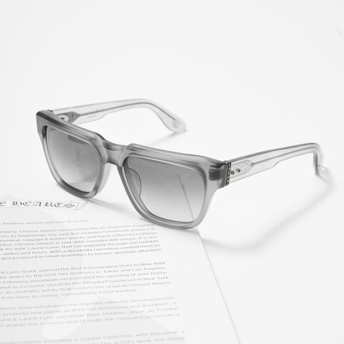 Chrome Hearts CHROME HEARTS MIDIXATHRILL I MATTE GREY SUNGLASSES Size ONE SIZE - 1 Thumbnail