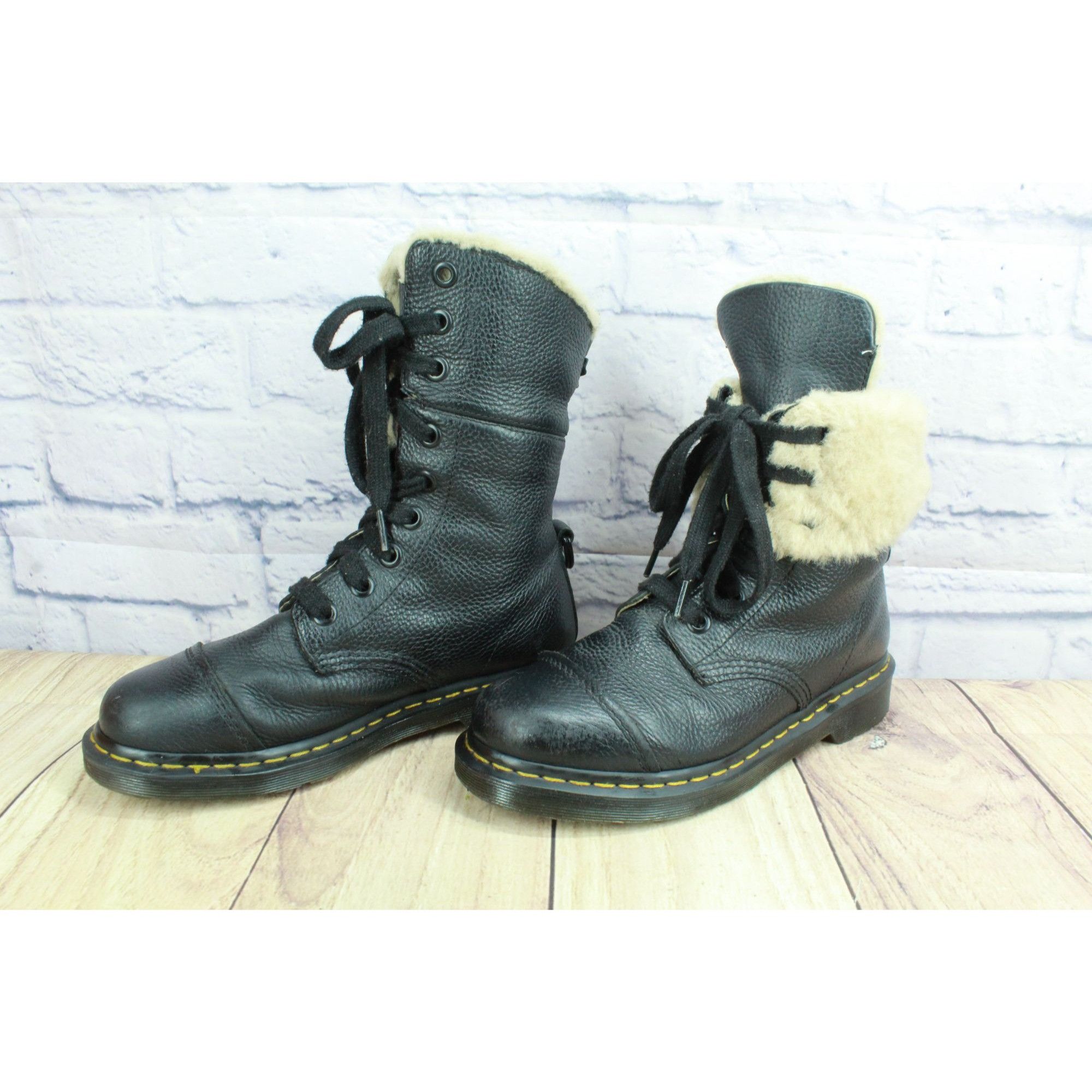 Dr. Martens Dr. Martens Aimilita Shearling Combat Boots US 9 Size US 9 / IT 39 - 2 Thumbnail