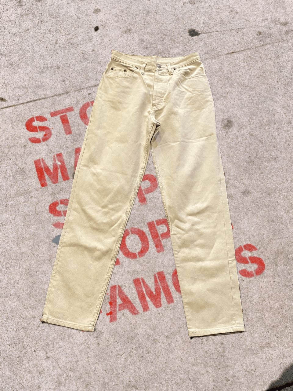 Levi's LEVIS 501 Straight Fit Denim Jeans Everyday Wear W32 L36 Size US 32 / EU 48 - 1 Thumbnail
