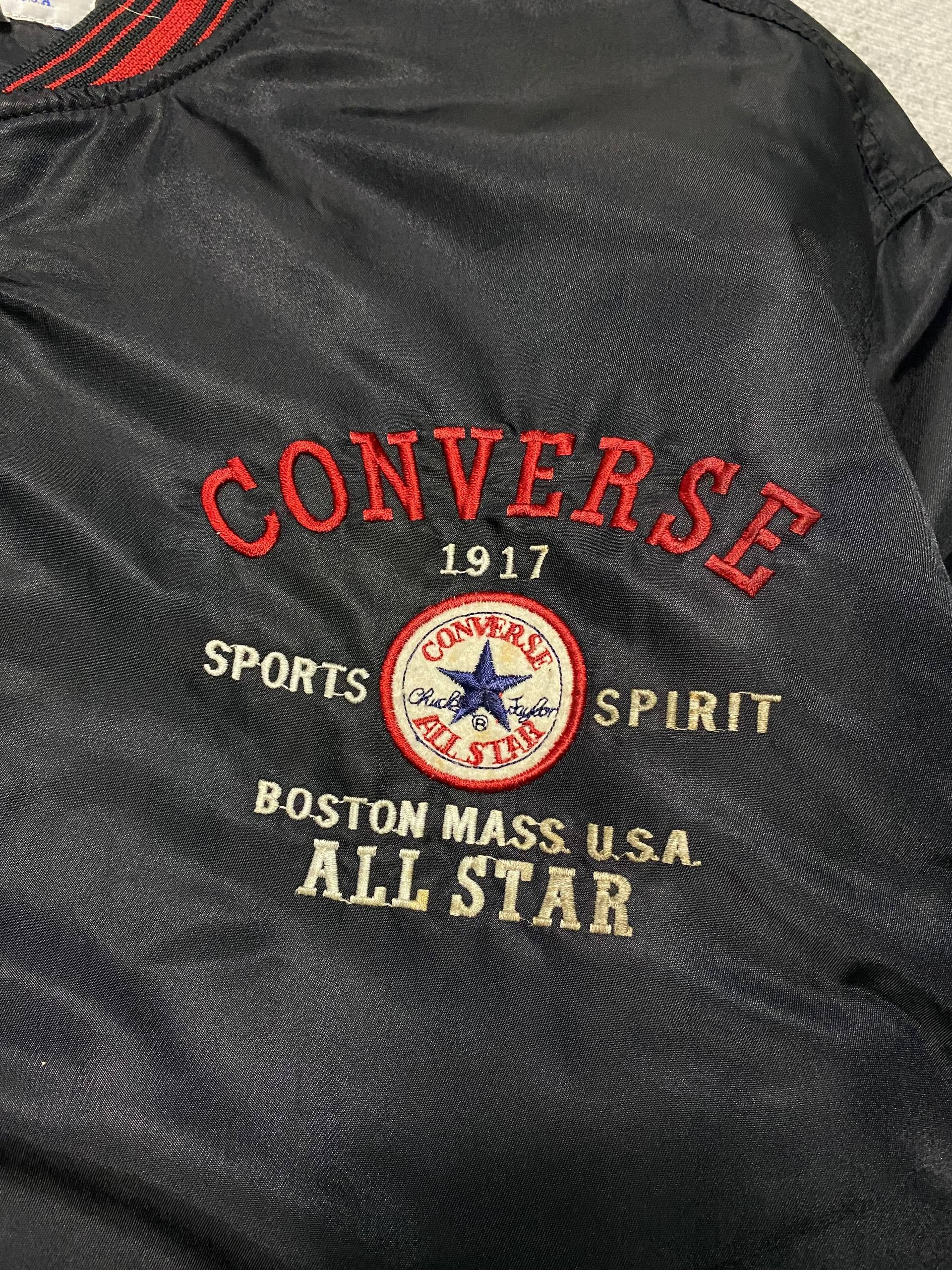 Converse Vtg Converse USA Boston Embroidered Big Logo Bomber Jacket Size US L / EU 52-54 / 3 - 5 Thumbnail