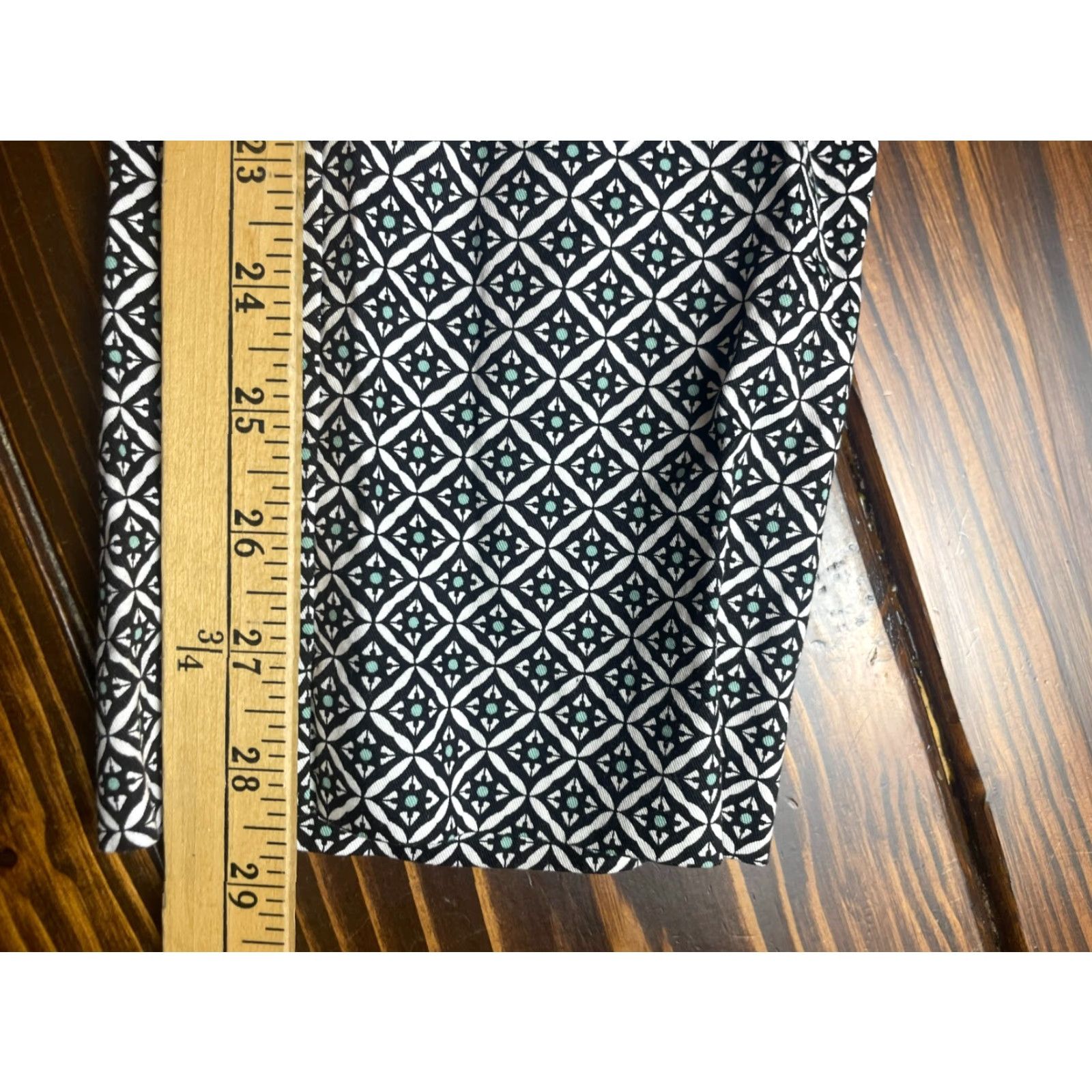 Vintage VINTAGE Dana Buchman Pants Women Floral Black White Straight Leg Size 6 Women Size 28" / US 6 / IT 42 - 6 Thumbnail
