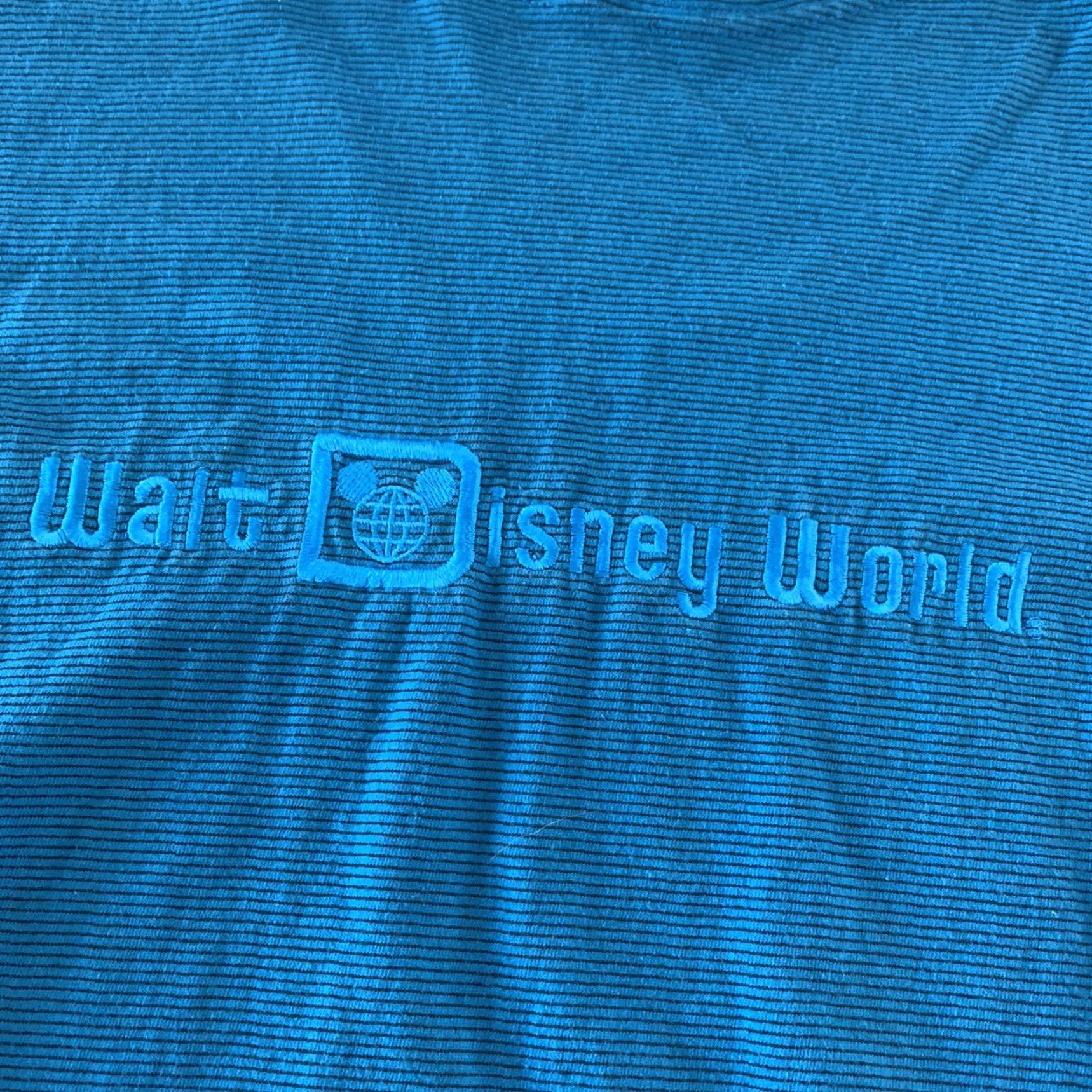 Disney VINTAGE Mickey Inc Embroidered Walt Disney Striped Short Sleeve T Shirt Men S/M Blue Disney Striped Short Sleeve T Shirt Mens S/M Size US S / EU 44-46 / 1 - 3 Thumbnail