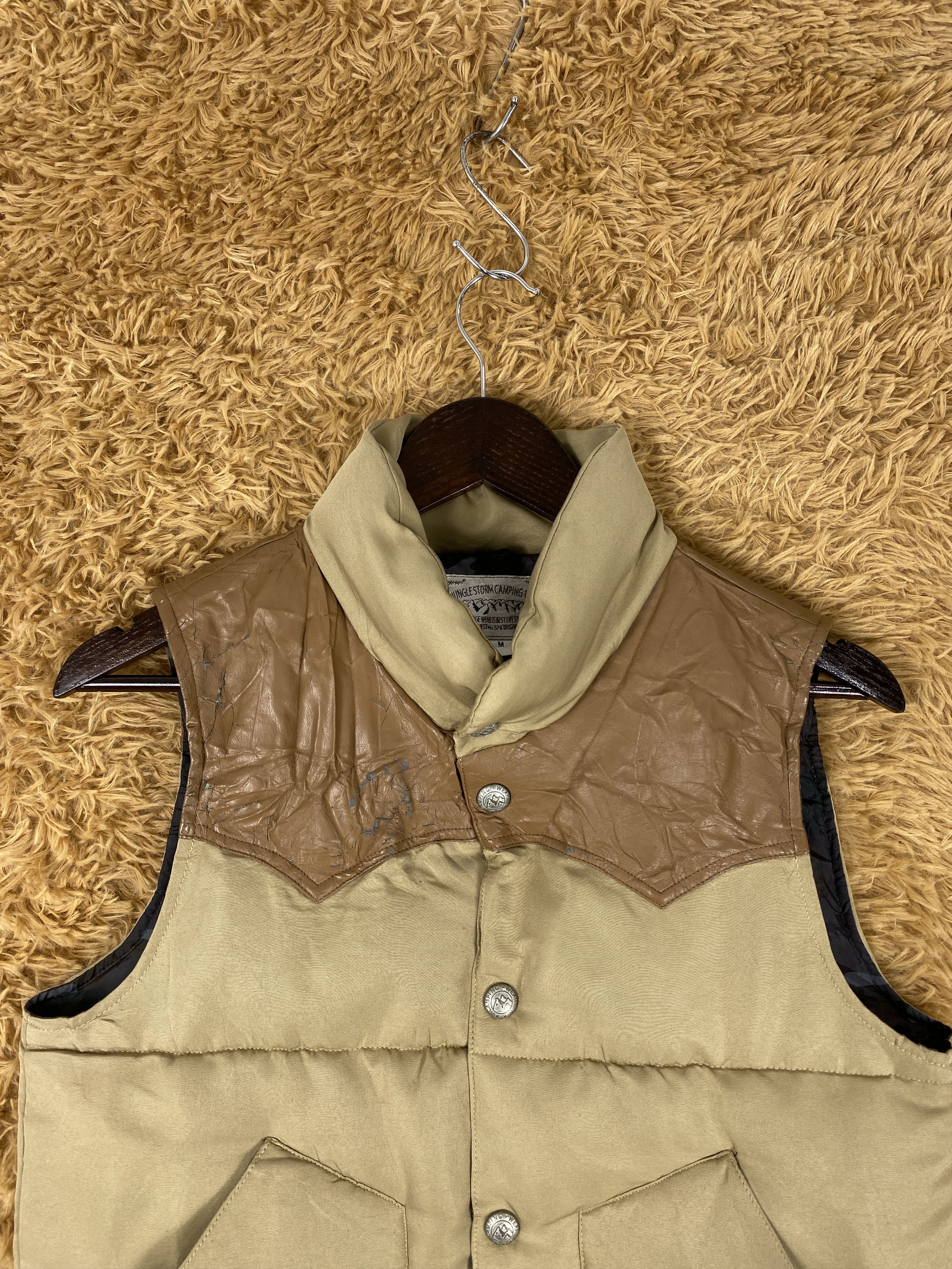 Japanese Brand Vintage Jungle Storm Puffer Camouflage Lining Vest Size US S / EU 44-46 / 1 - 2 Thumbnail