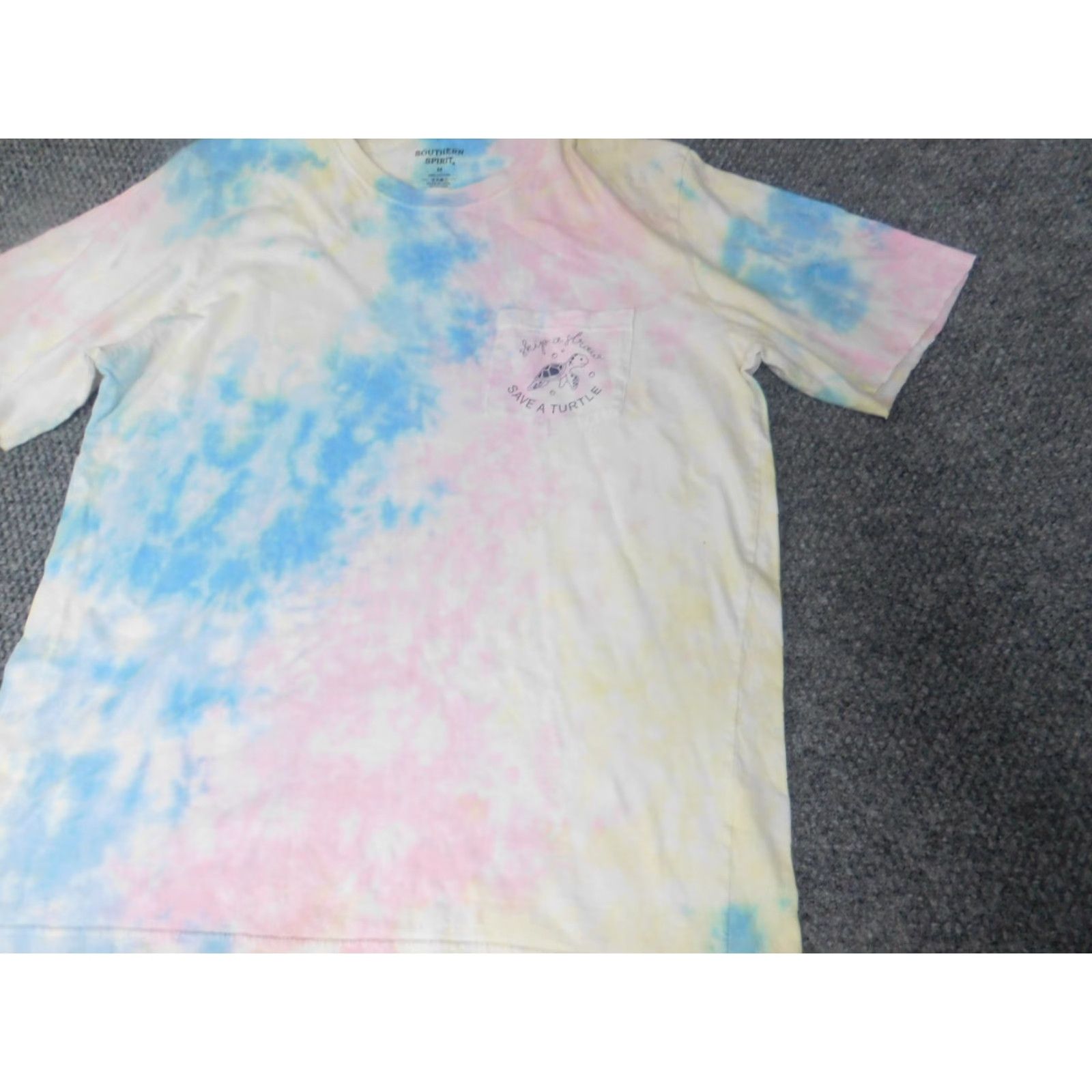 ESPIRIT Southern Spirit Womens Shirt M tie dye turtle Dog Dolman Viscose Crew Neck Short Sleeve Multicolor Blouse casual Basic Regular Modern 90s? Size M / US 6-8 / IT 42-44 - 3 Thumbnail