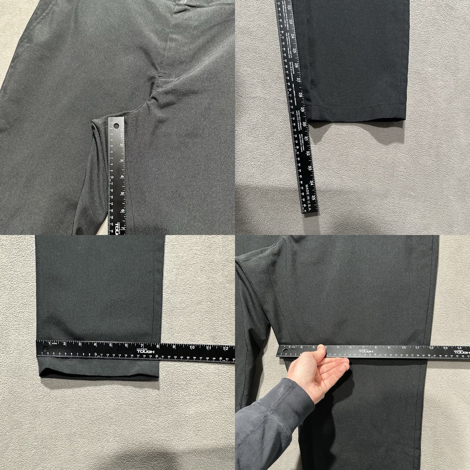 Vintage Bluffworks Pants Mens 38x30 Black Chino Regular Fit Professional Dress Workwear Travel Size US 38 / EU 54 - 9 Thumbnail