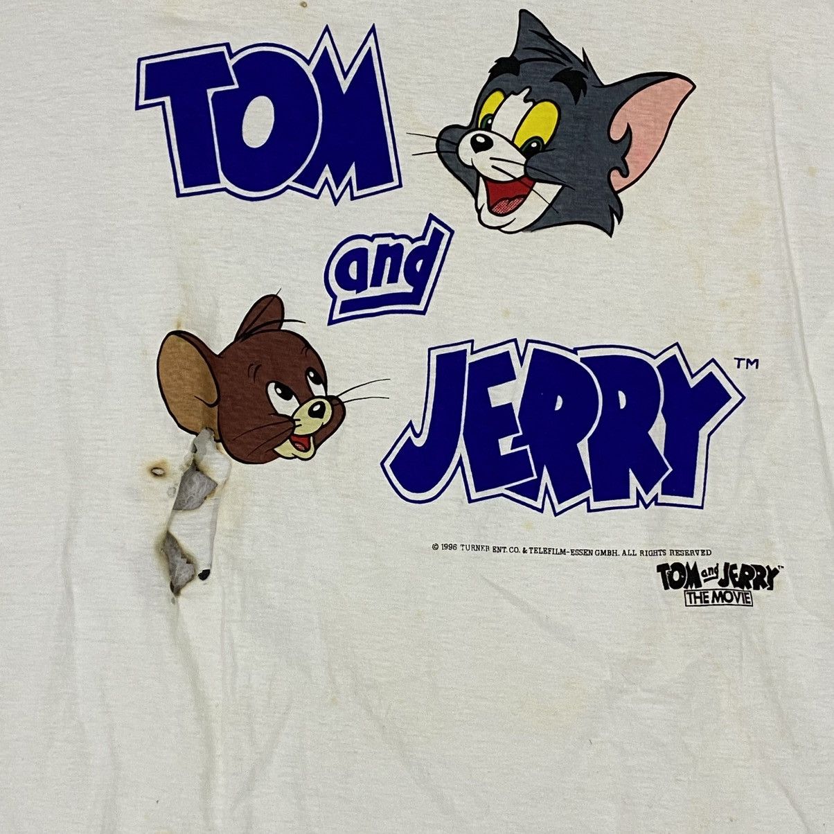 Vintage Distressed vintage tv series the movie tom and jerry cartoon Size US M / EU 48-50 / 2 - 2 Thumbnail
