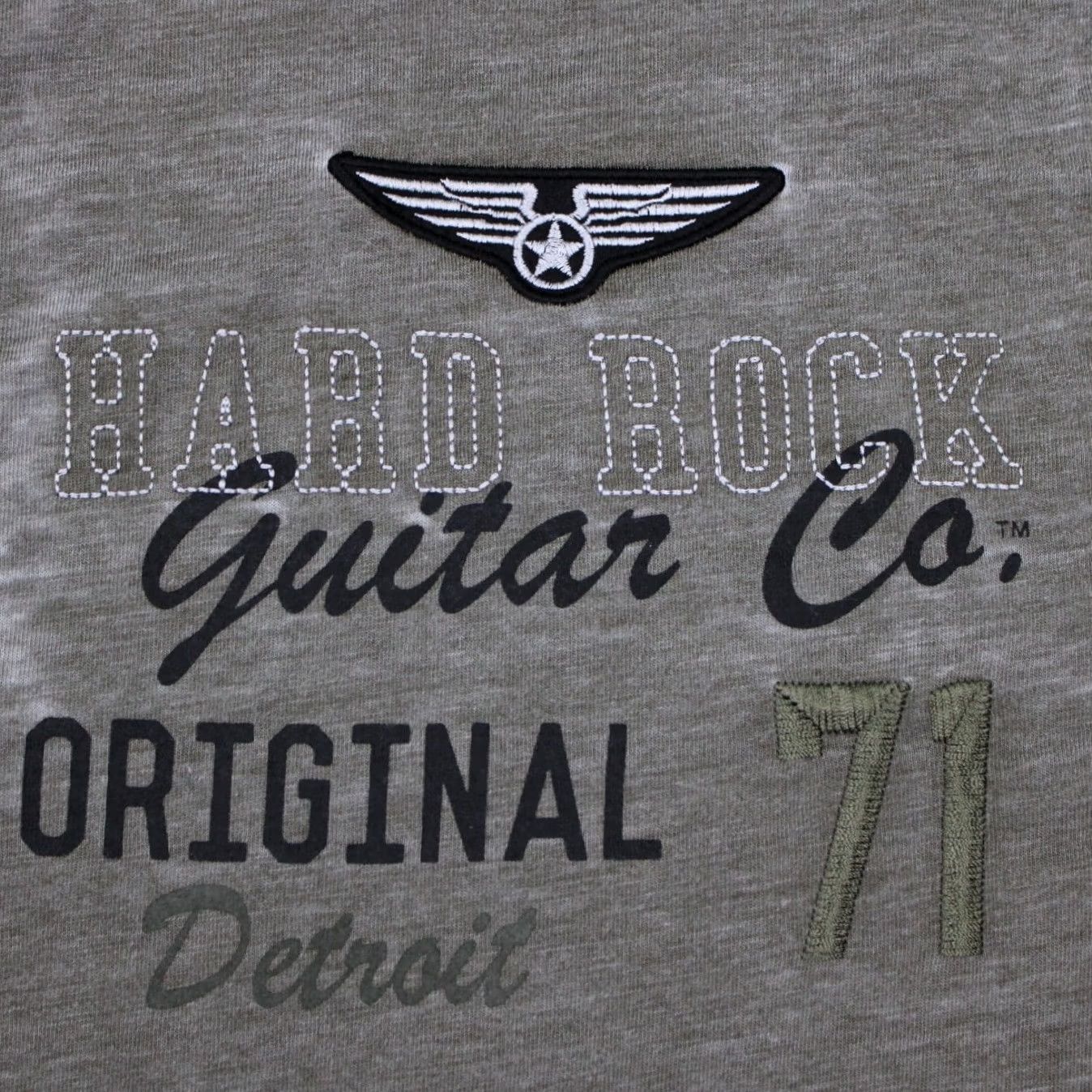 Vintage Hard Rock Guitar Polo Shirt Men 2XL Green Super Thin Cotton/Poly S/S Patched - Adult Mens Size US XXL / EU 58 / 5 - 7 Thumbnail