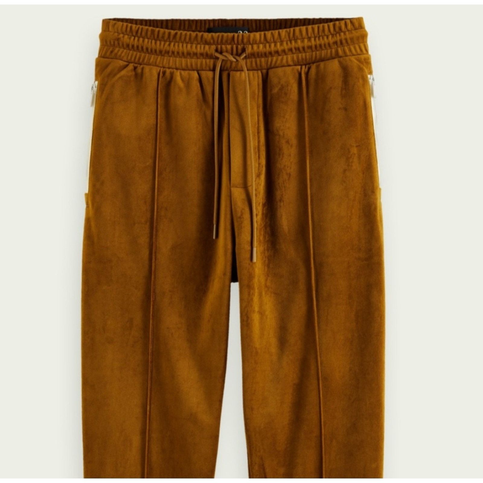 Scotch & Soda SCOTCH & SODA Velour Elastic Track Pants Drawstring Gold M Size 30" / US 8 / IT 44 - 7 Thumbnail