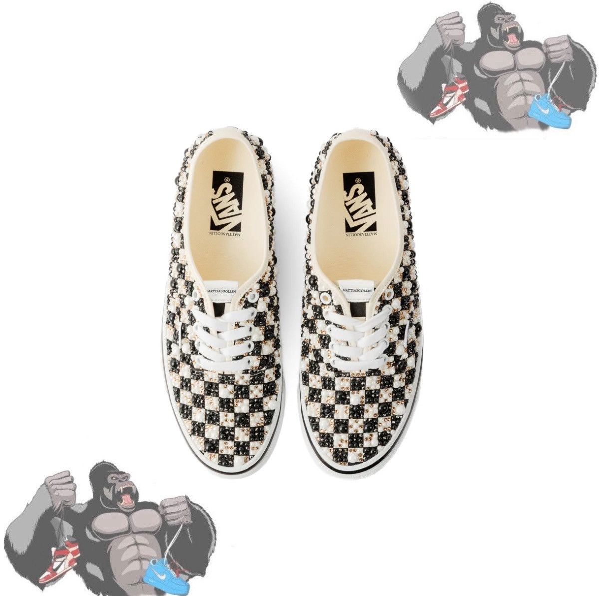 Vans Vans Authentic LX Mattias Gollin Autentiche Checkerboard Size US 10.5 / EU 43-44 - 1 Thumbnail