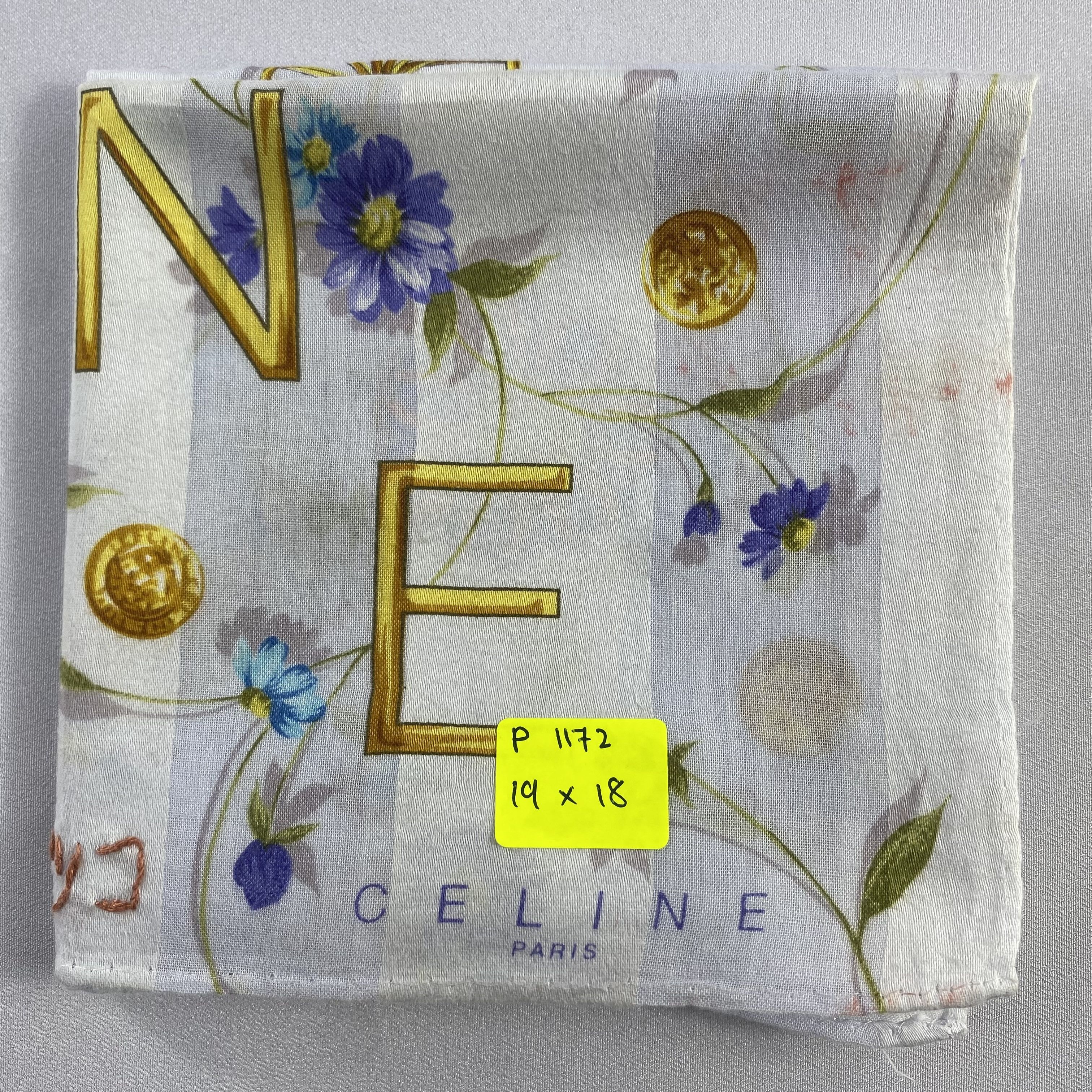 Celine × Vintage Celine Handkerchief / Neckerchief / Bandana-P1172 Size ONE SIZE - 5 Thumbnail