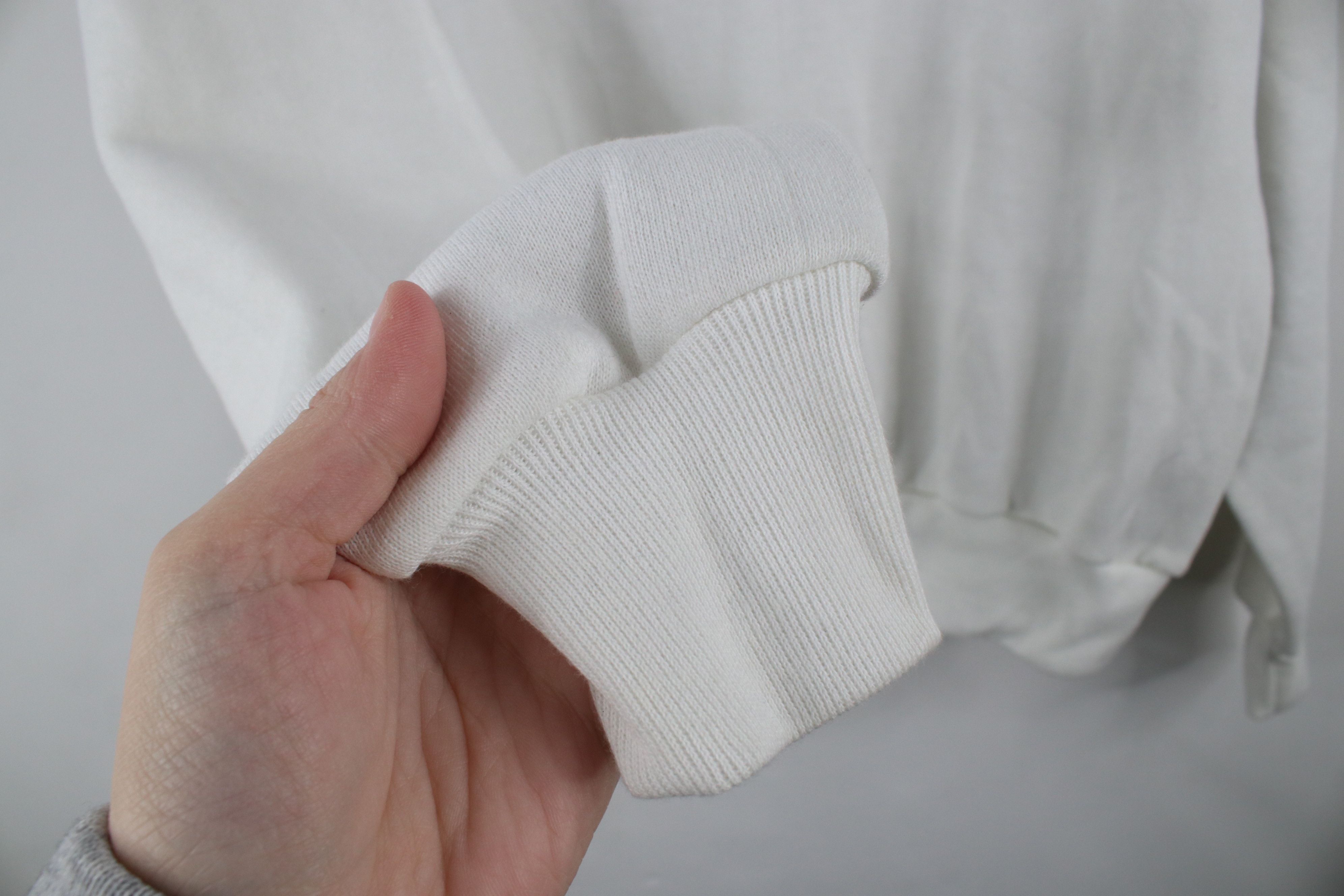 Vintage Vintage 90s Streetwear Blank Crewneck Sweatshirt White Size US M / EU 48-50 / 2 - 7 Thumbnail