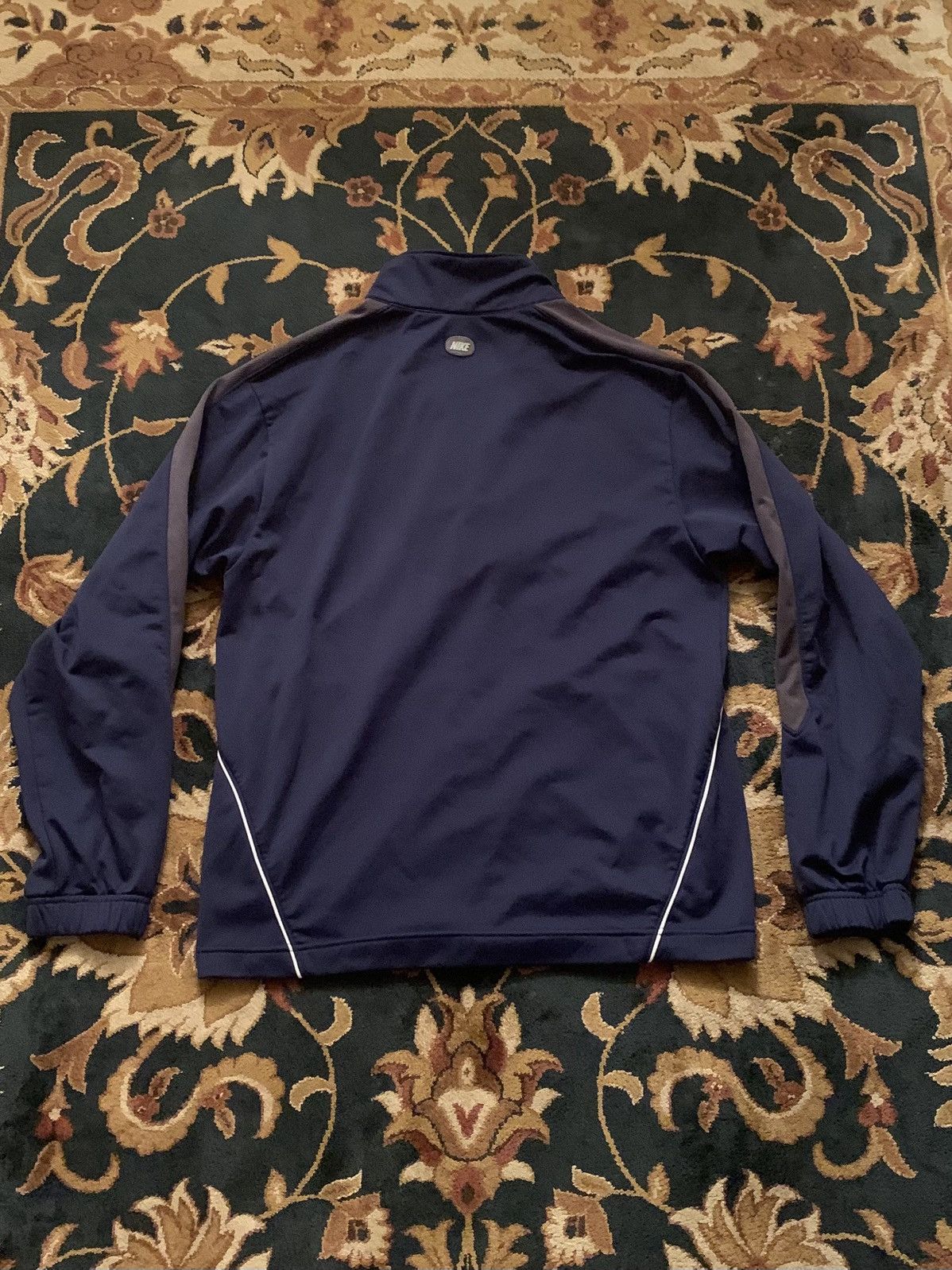Nike Vintage Y2K Nike Navy Blue Zip Up Double Zipper Track Jacket Size US S / EU 44-46 / 1 - 2 Thumbnail