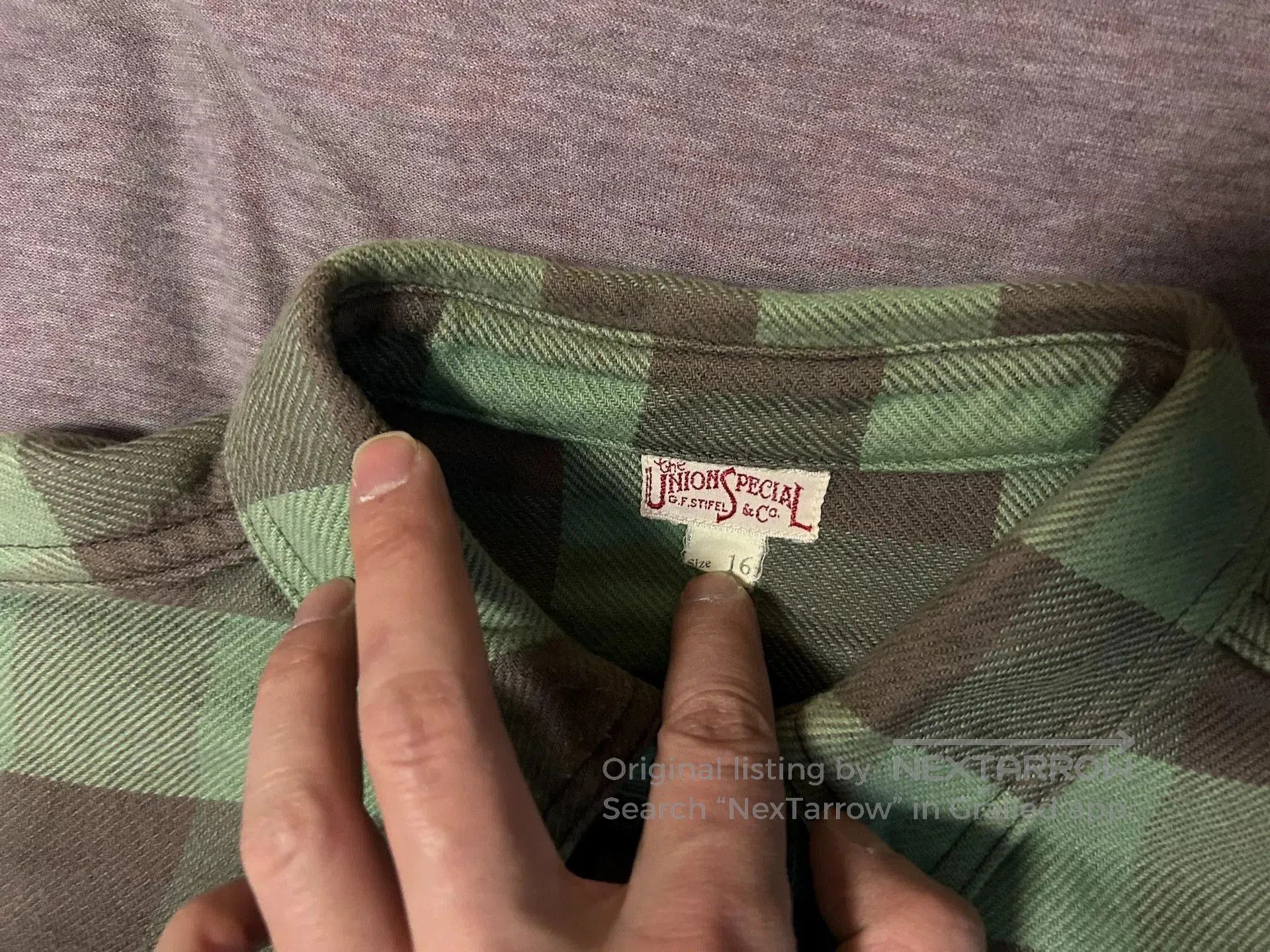 Freewheelers freewheelers green and gray flannel shirt. Size US L / EU 52-54 / 3 - 6 Thumbnail