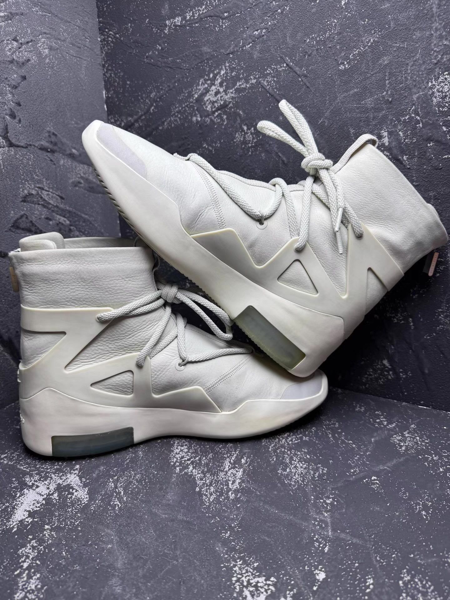 Nike NIKE x FEAR OF GOD 1 White Gray High Top Q10 Size US 8 / EU 41 - 3 Thumbnail