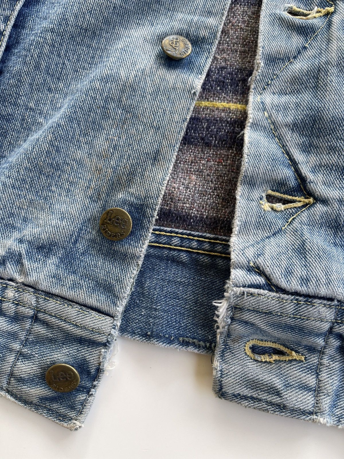 Lee 1960s Lee Storm Rider 101 LJ Blanket Denim Jacket Size US S / EU 44-46 / 1 - 21 Thumbnail