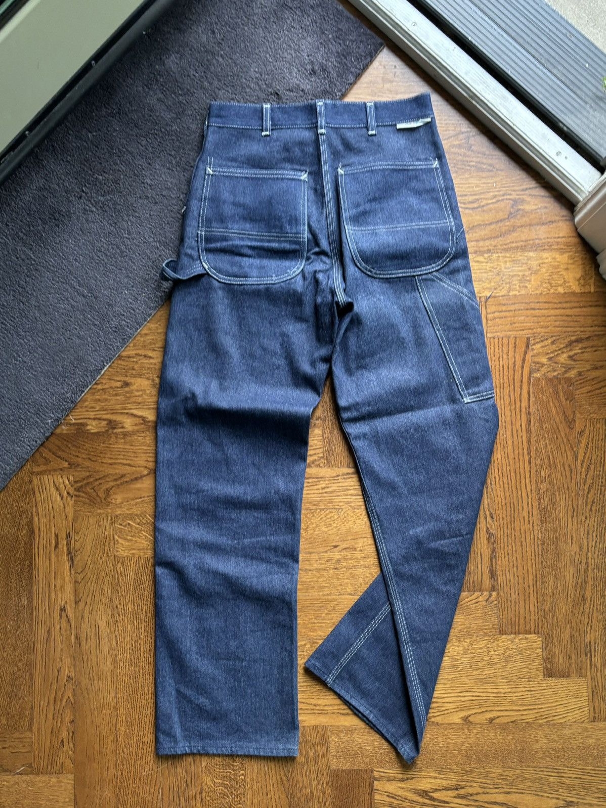 Sears × Vintage 70s Sears Toughskin Jeans Vintage Dark Wash Denim Carpenter Size US 30 / EU 46 - 15 Thumbnail