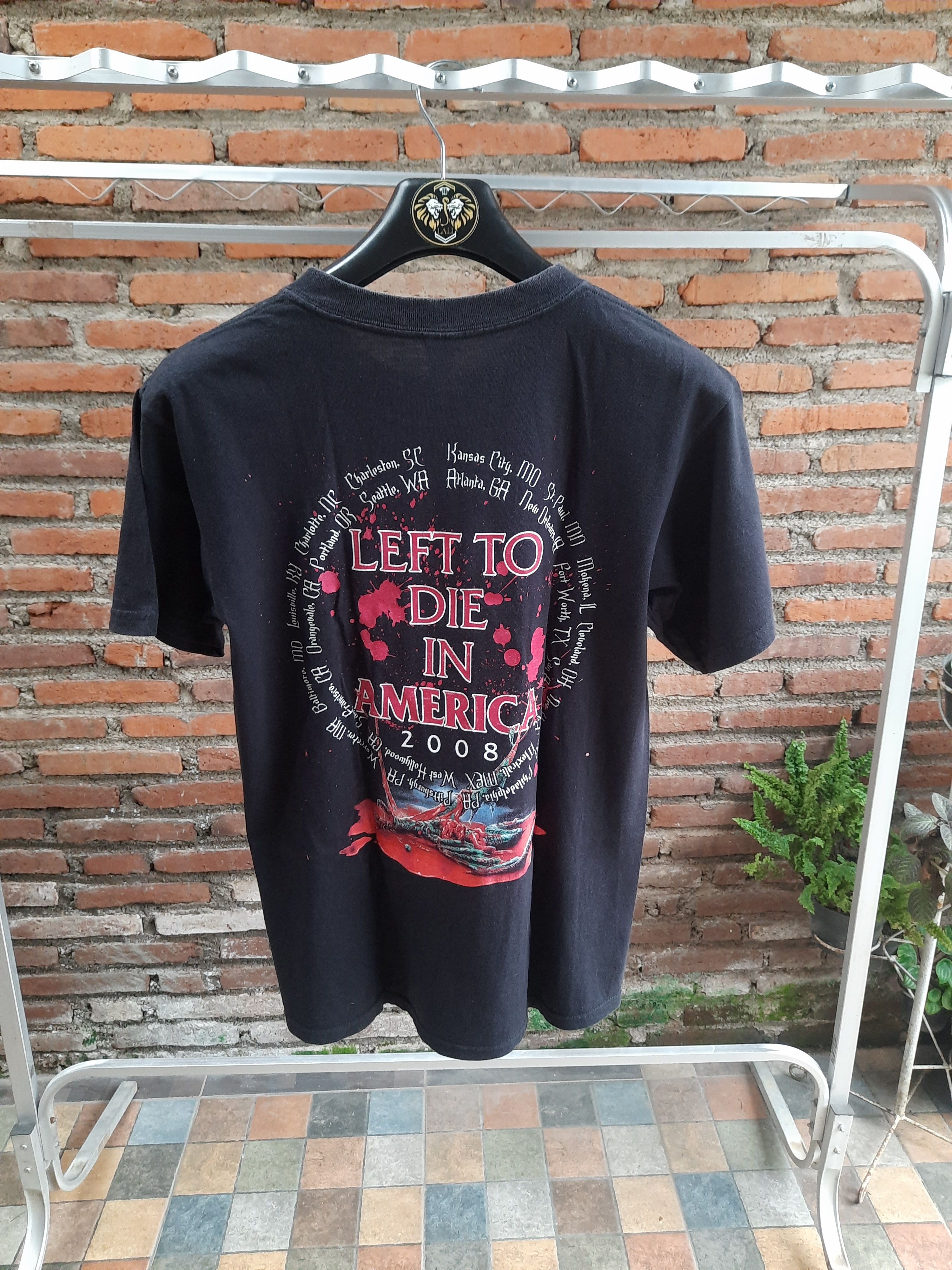 Band Tees × Vintage Vintage Obituary Tour 2008 Live In America Band Tour Tee Size US M / EU 48-50 / 2 - 4 Thumbnail