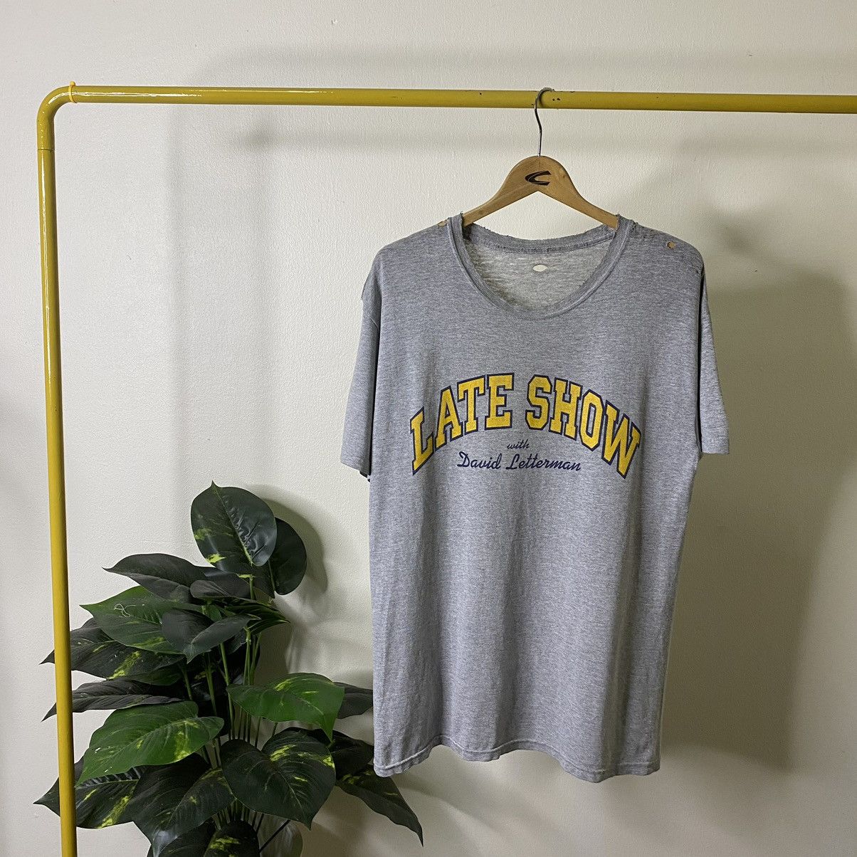 Vintage 1990s Late Show with David Letterman TV Show Promo Tee Size US M / EU 48-50 / 2 - 1 Thumbnail